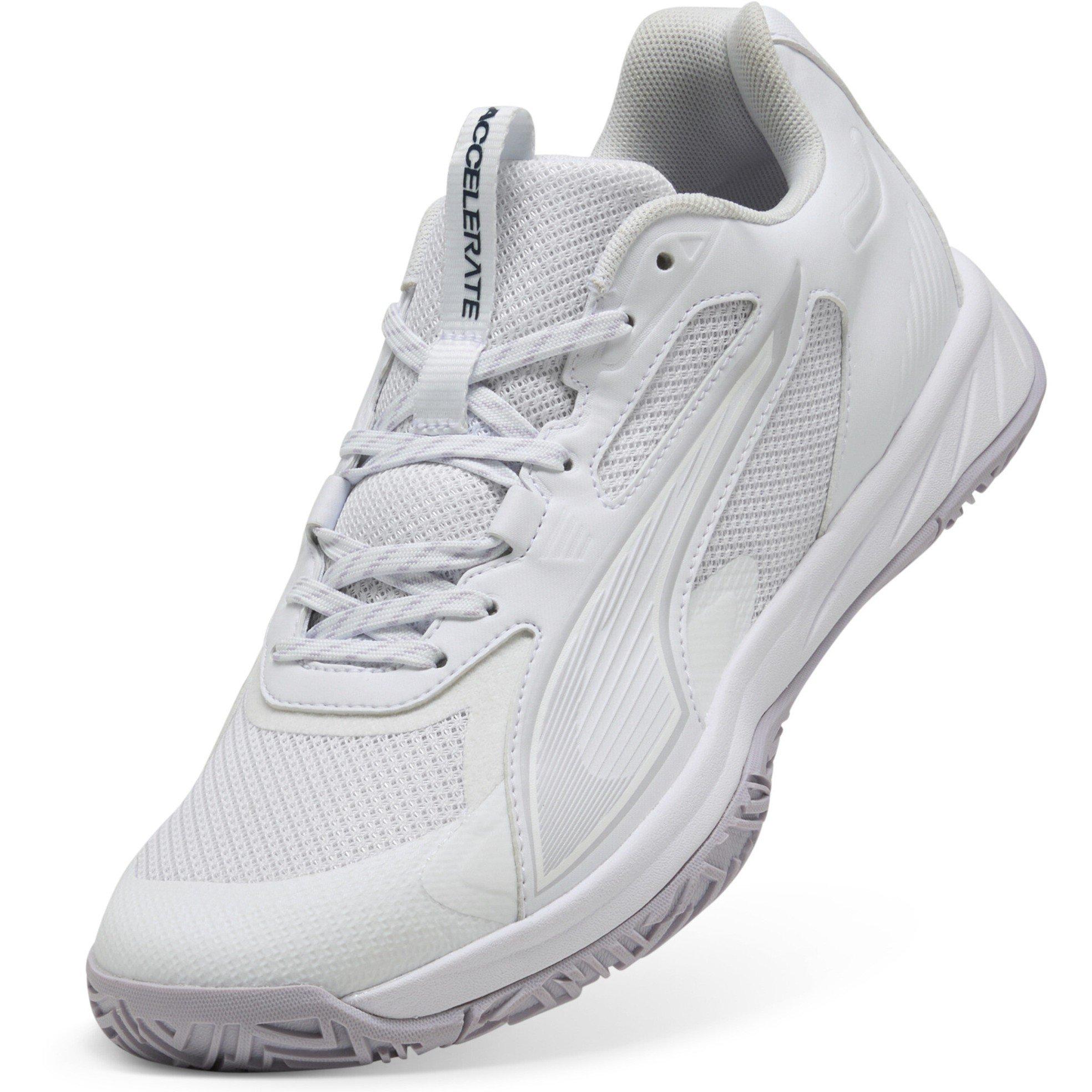 Weiß-Lila - Puma - Women's Accelerate Pro W+ 4 Game On Handball Trainers - 6