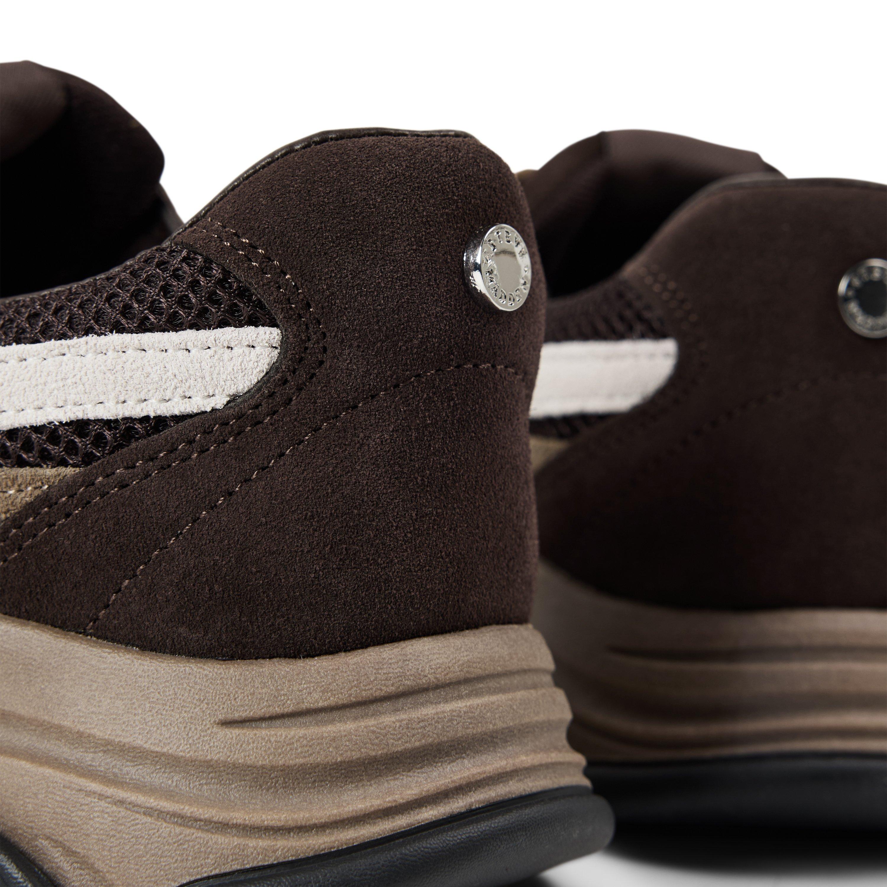 Choc Multi - Steve Madden - Women's Front Row Suede Lace-Up Chunky Trainers - 4