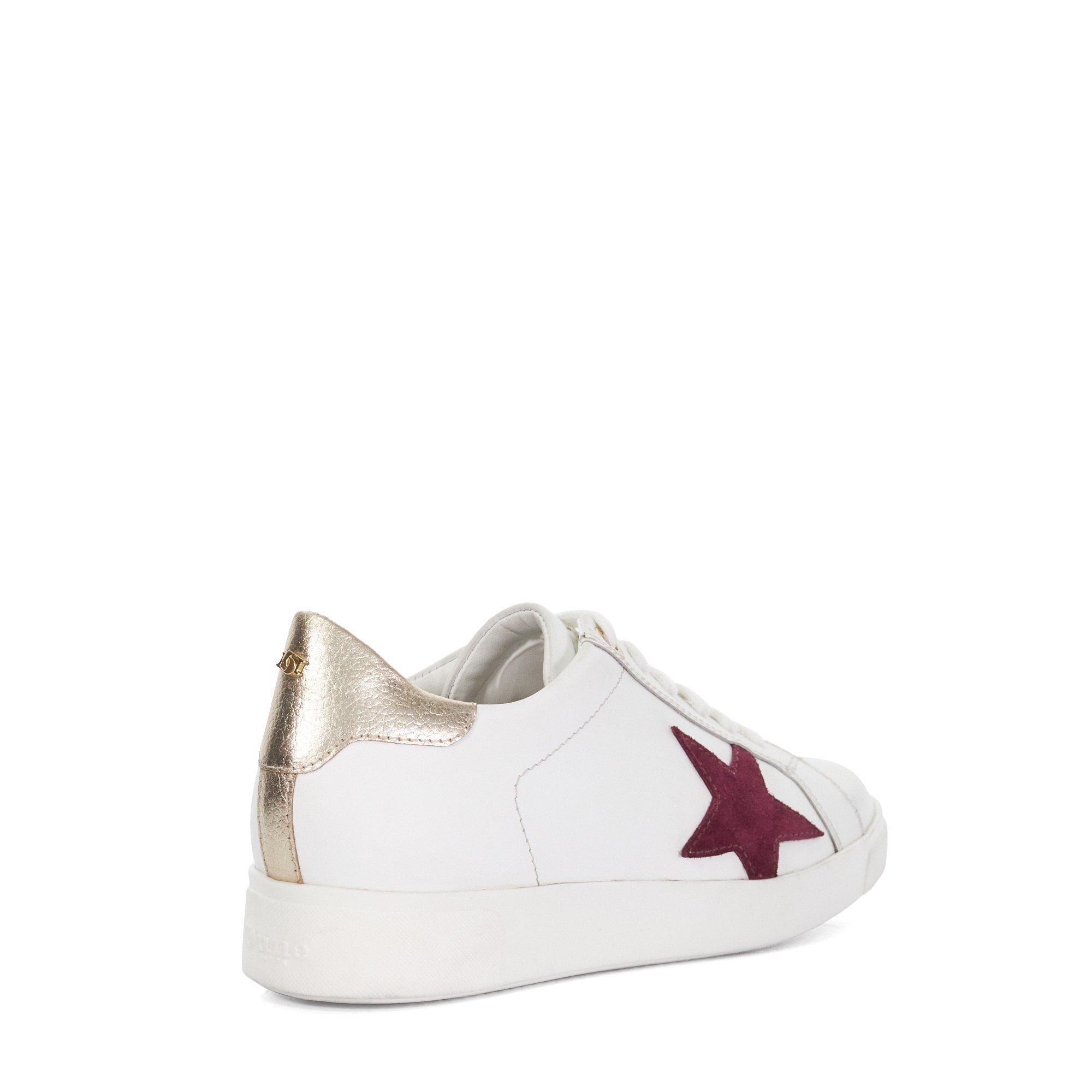 White Red - Dune London - Women's Edriss Low-Top Trainers - 2