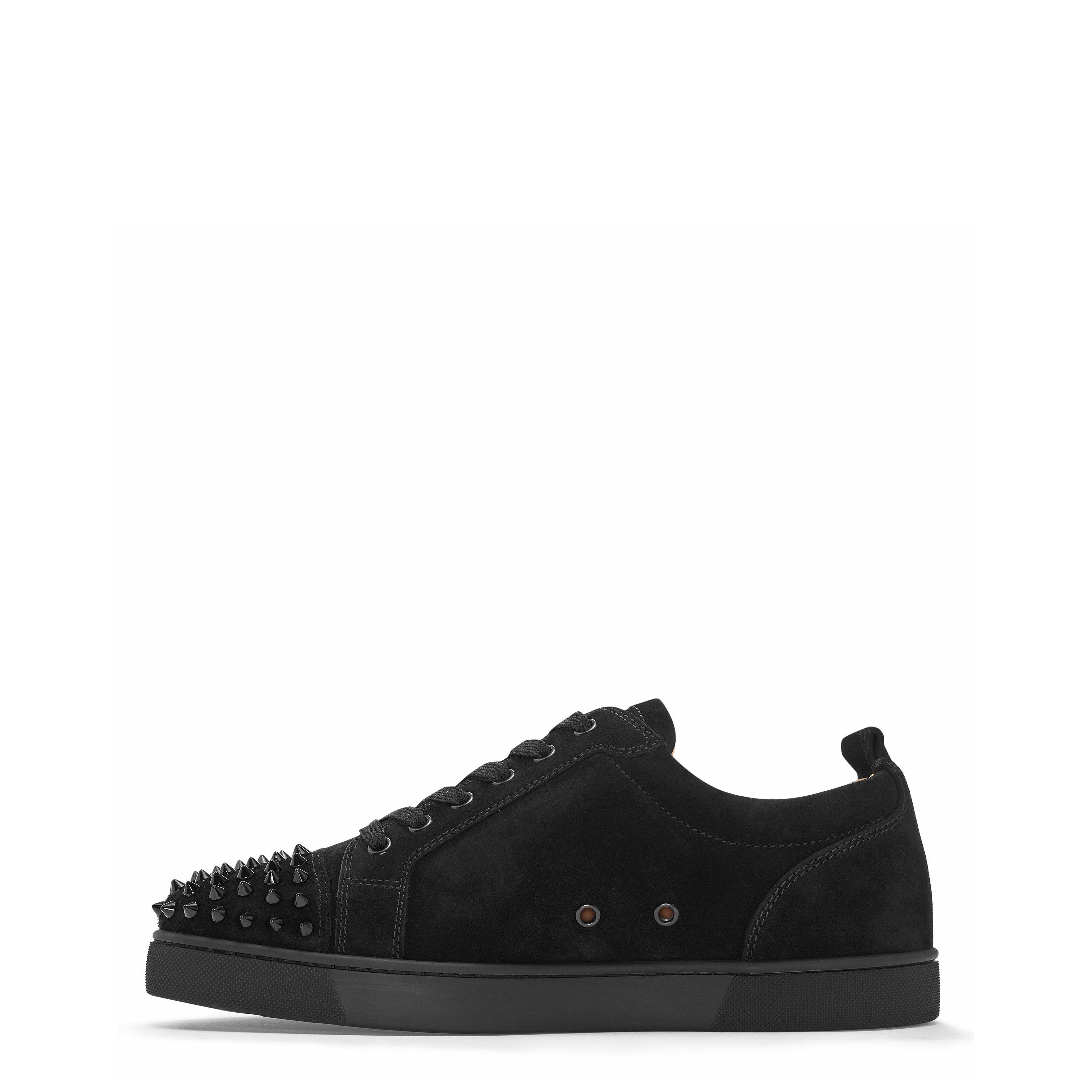 Blk/Blk B049 - Christian Louboutin - Women's Suede Vieira Spikes Veau Velour Trainers - 2