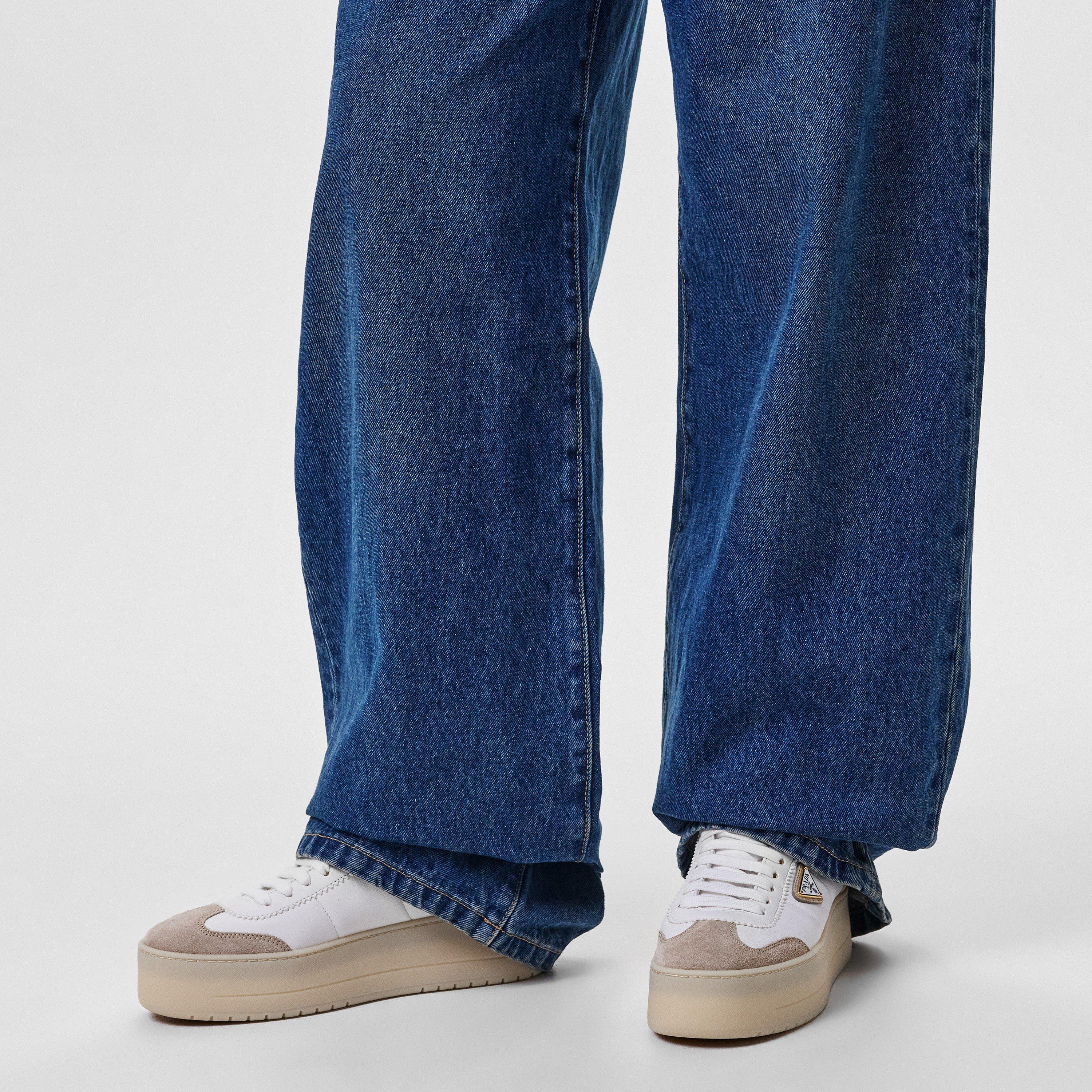 Bianco/Pomice - Prada - Downtown Bold Trainers - 2