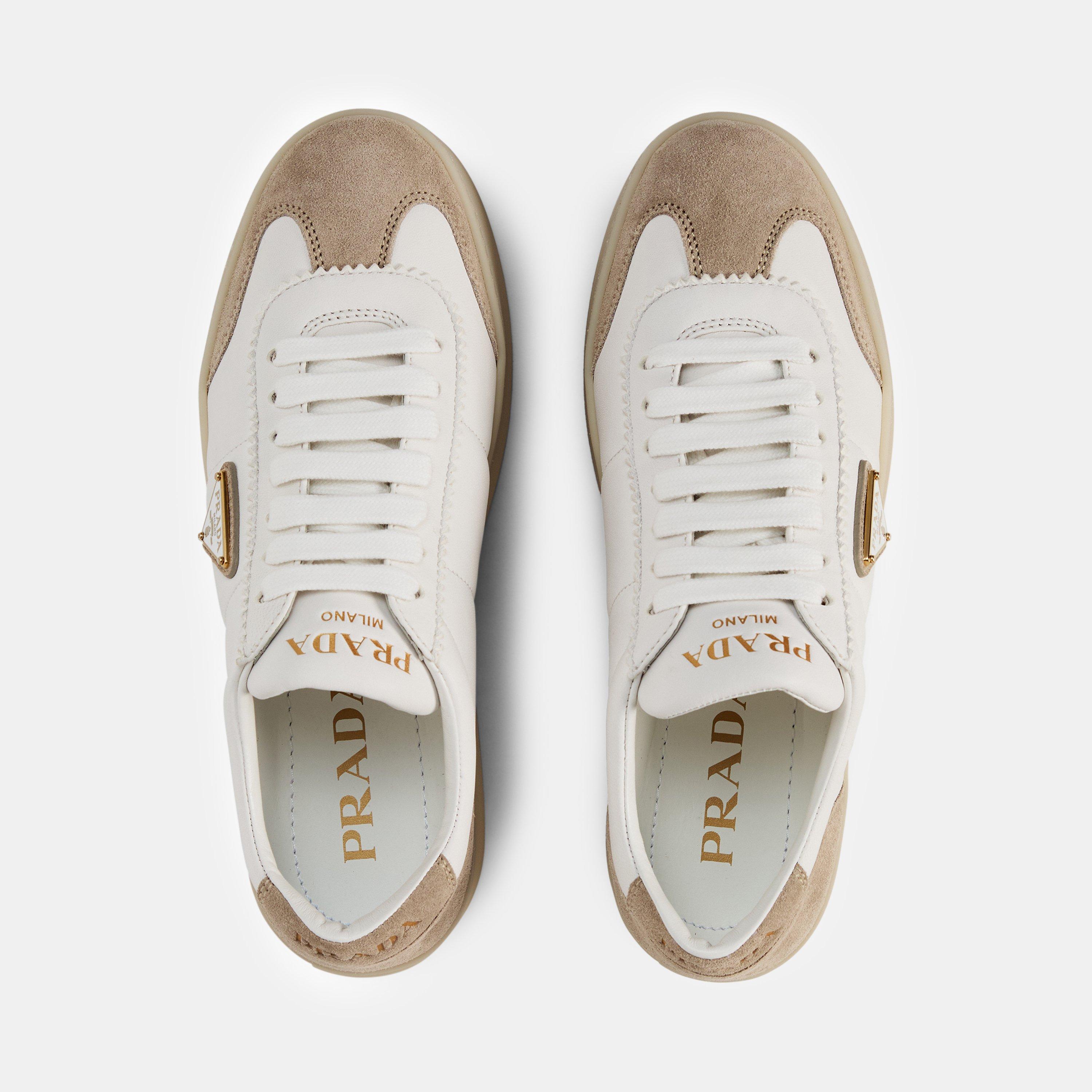 Bianco/Pomice - Prada - Downtown Bold Trainers - 5