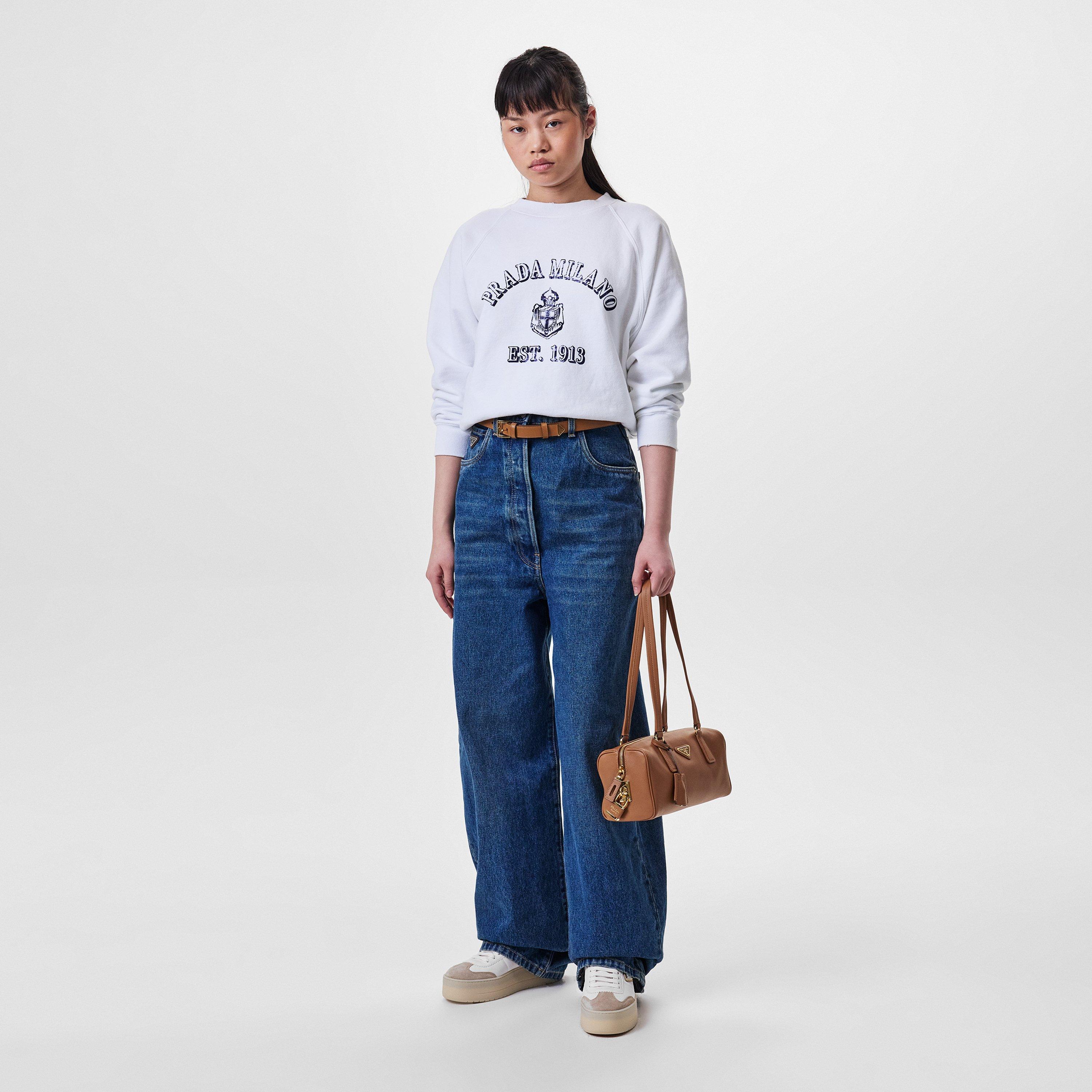 Bianco/Pomice - Prada - Downtown Bold Trainers - 6