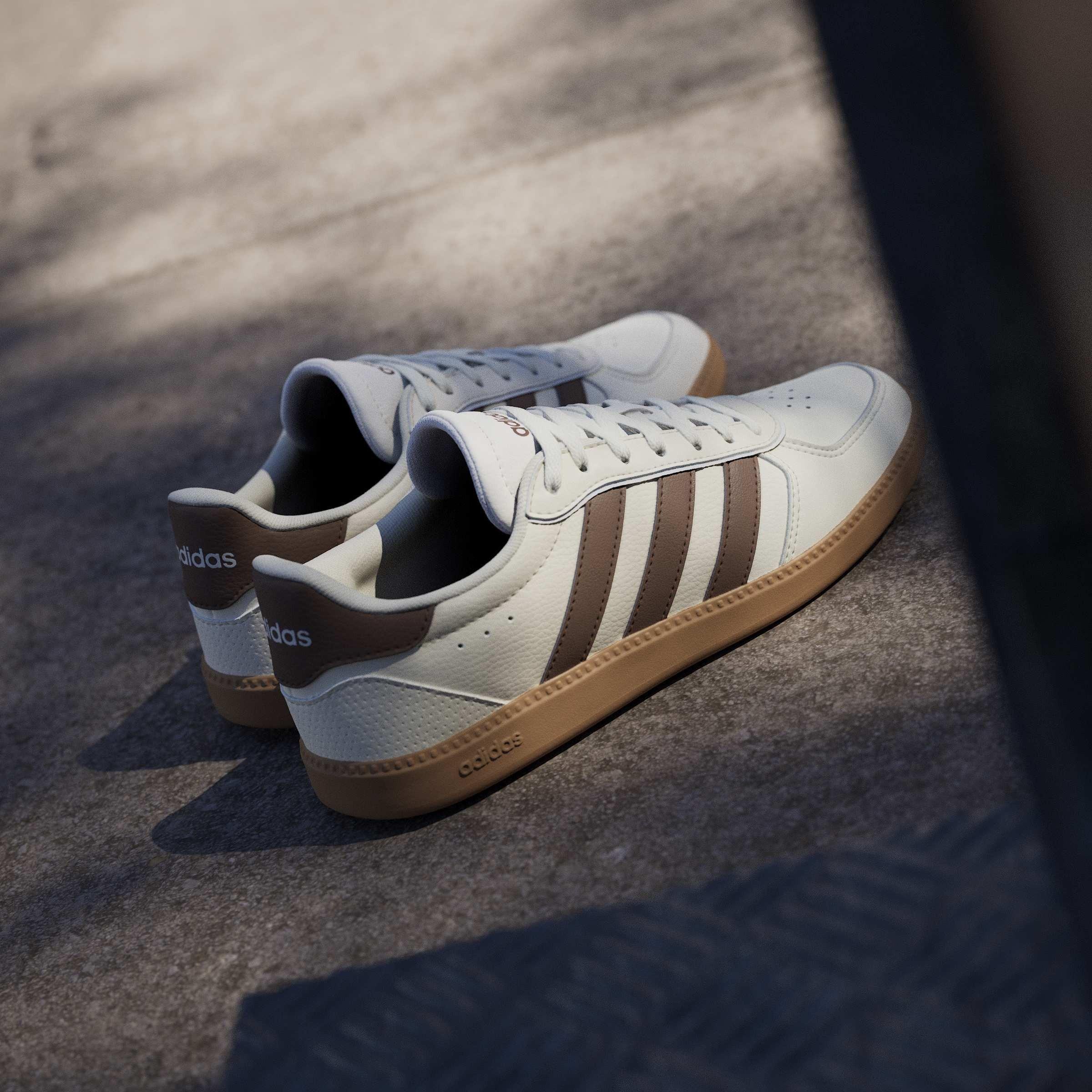 White/Brown/Gum - adidas - Breaknet Sleek Womens Shoes - 13