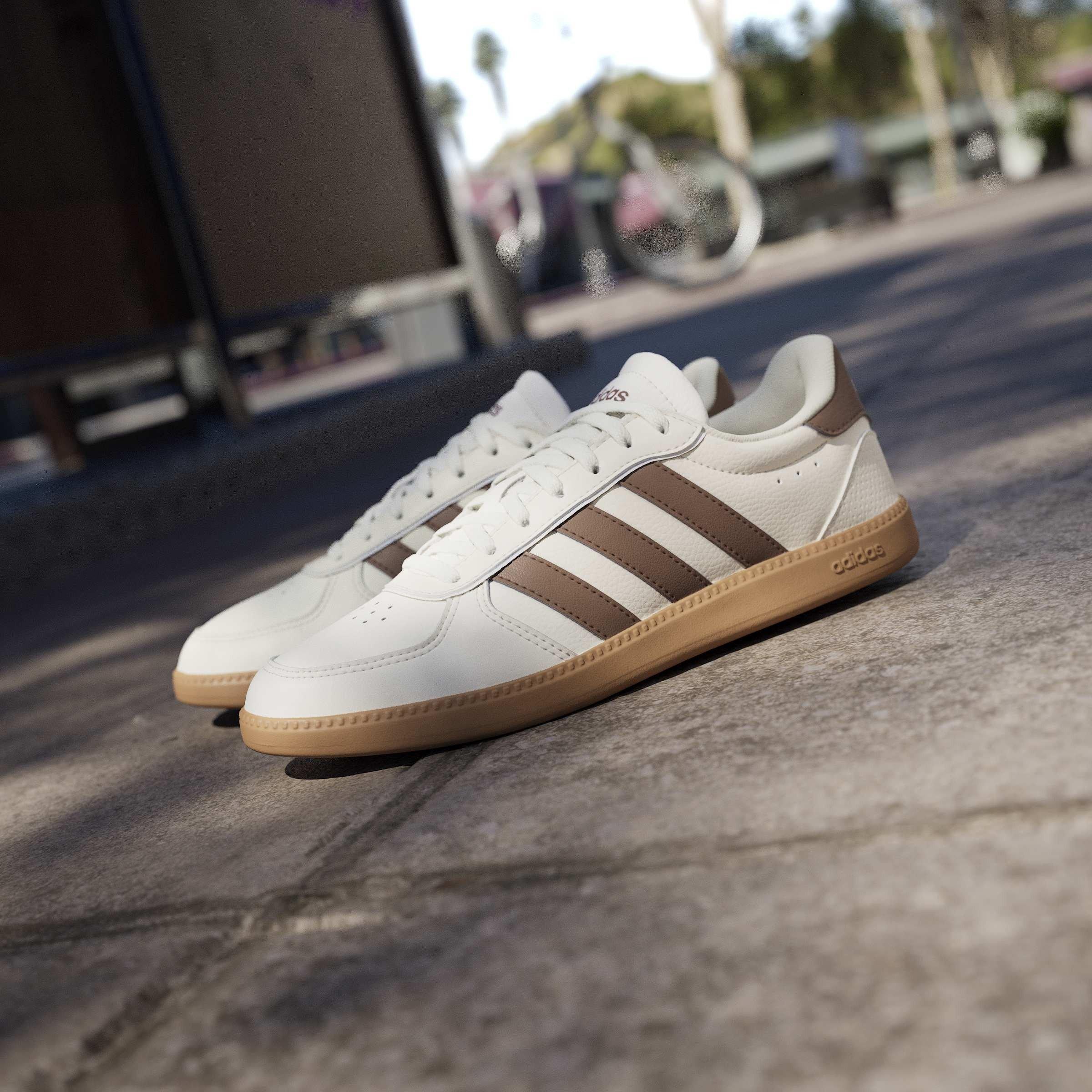 White/Brown/Gum - adidas - Breaknet Sleek Womens Shoes - 15