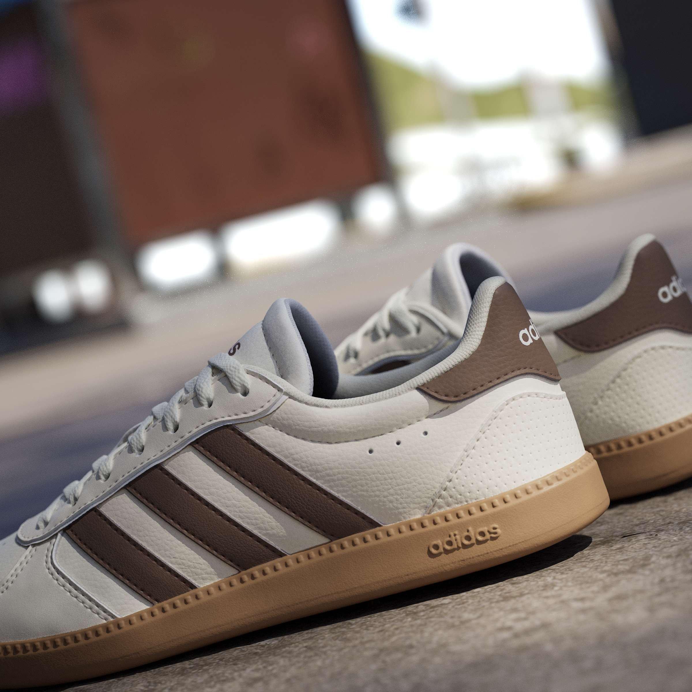 White/Brown/Gum - adidas - Breaknet Sleek Womens Shoes - 16