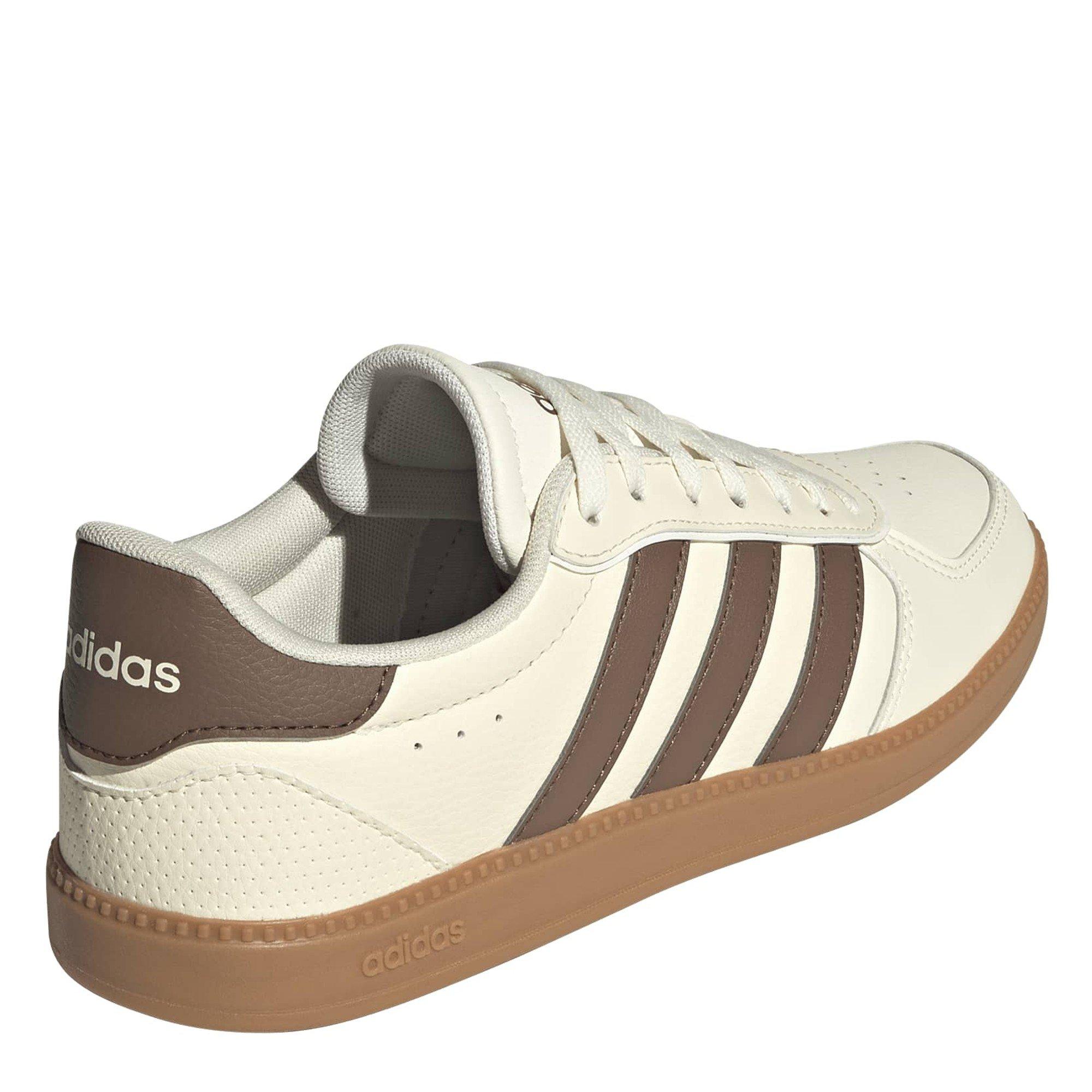 White/Brown/Gum - adidas - Breaknet Sleek Womens Shoes - 4