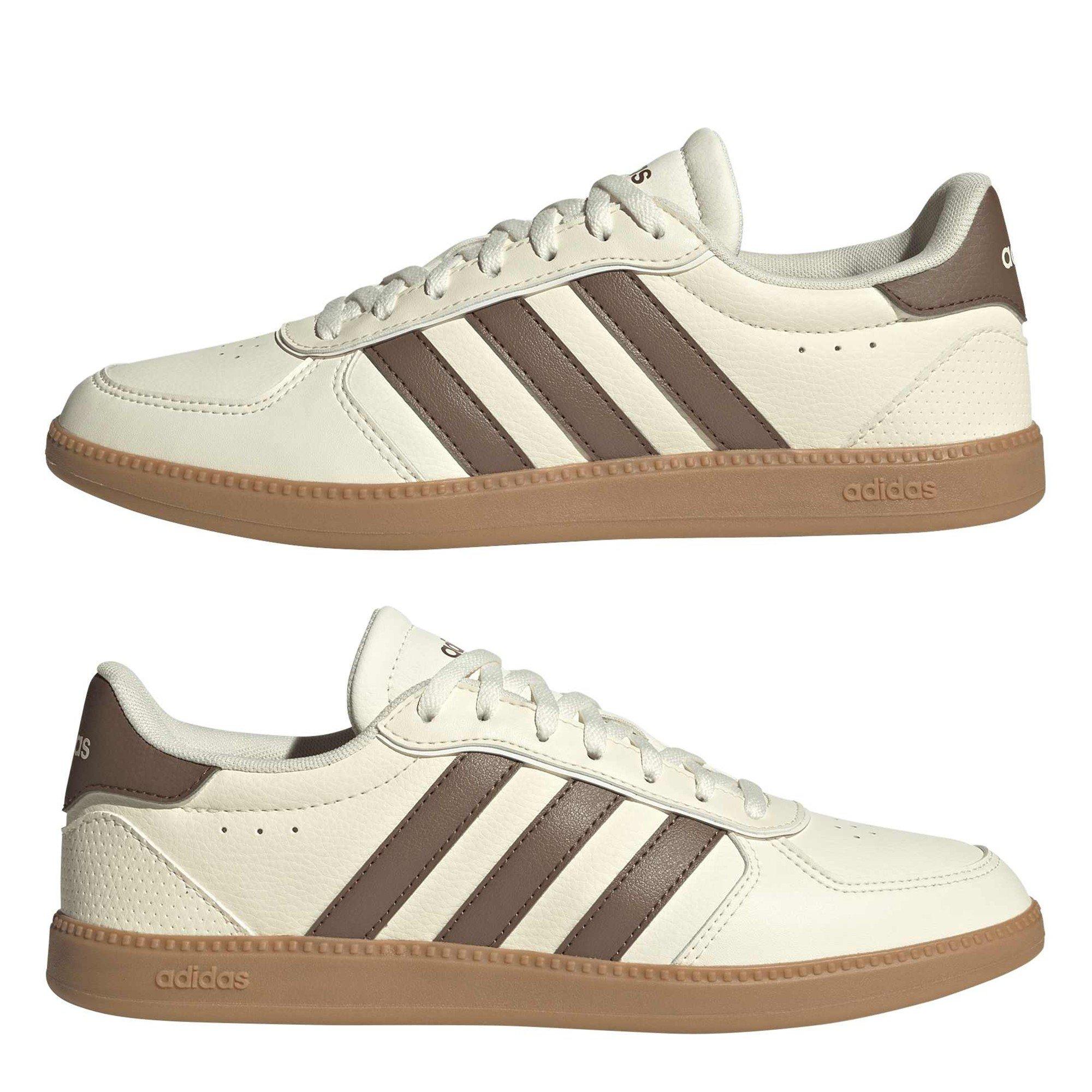 White/Brown/Gum - adidas - Breaknet Sleek Womens Shoes - 9