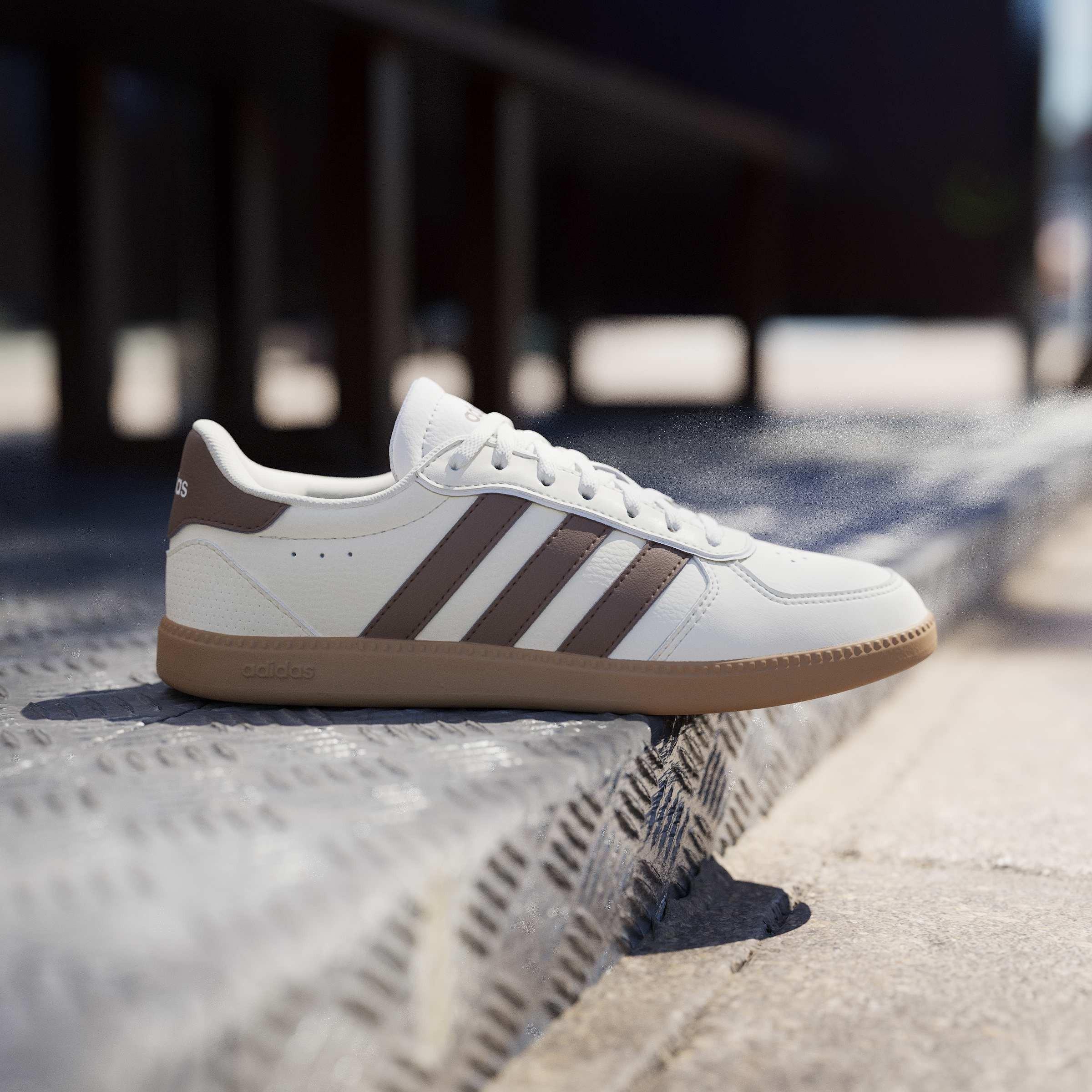 White/Brown/Gum - adidas - Breaknet Sleek Womens Shoes - 10