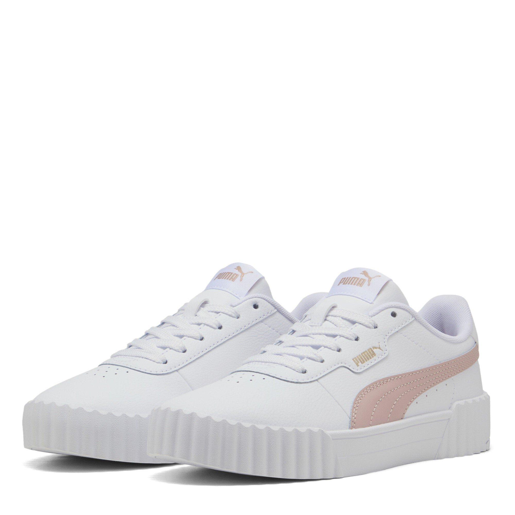 White/Gold - Puma - Puma Carina 3.0 Womens Shoes - 1