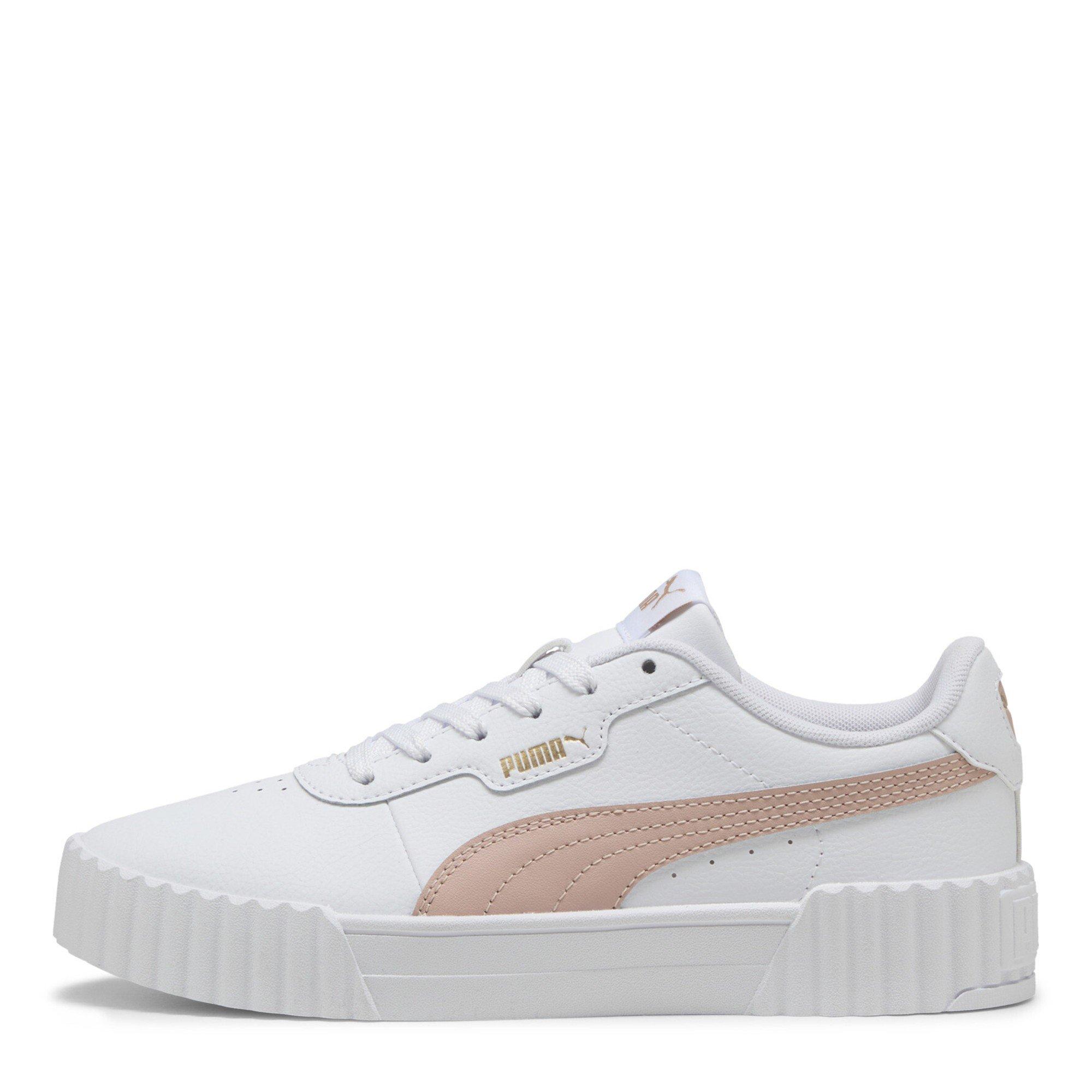 White/Gold - Puma - Puma Carina 3.0 Womens Shoes - 2