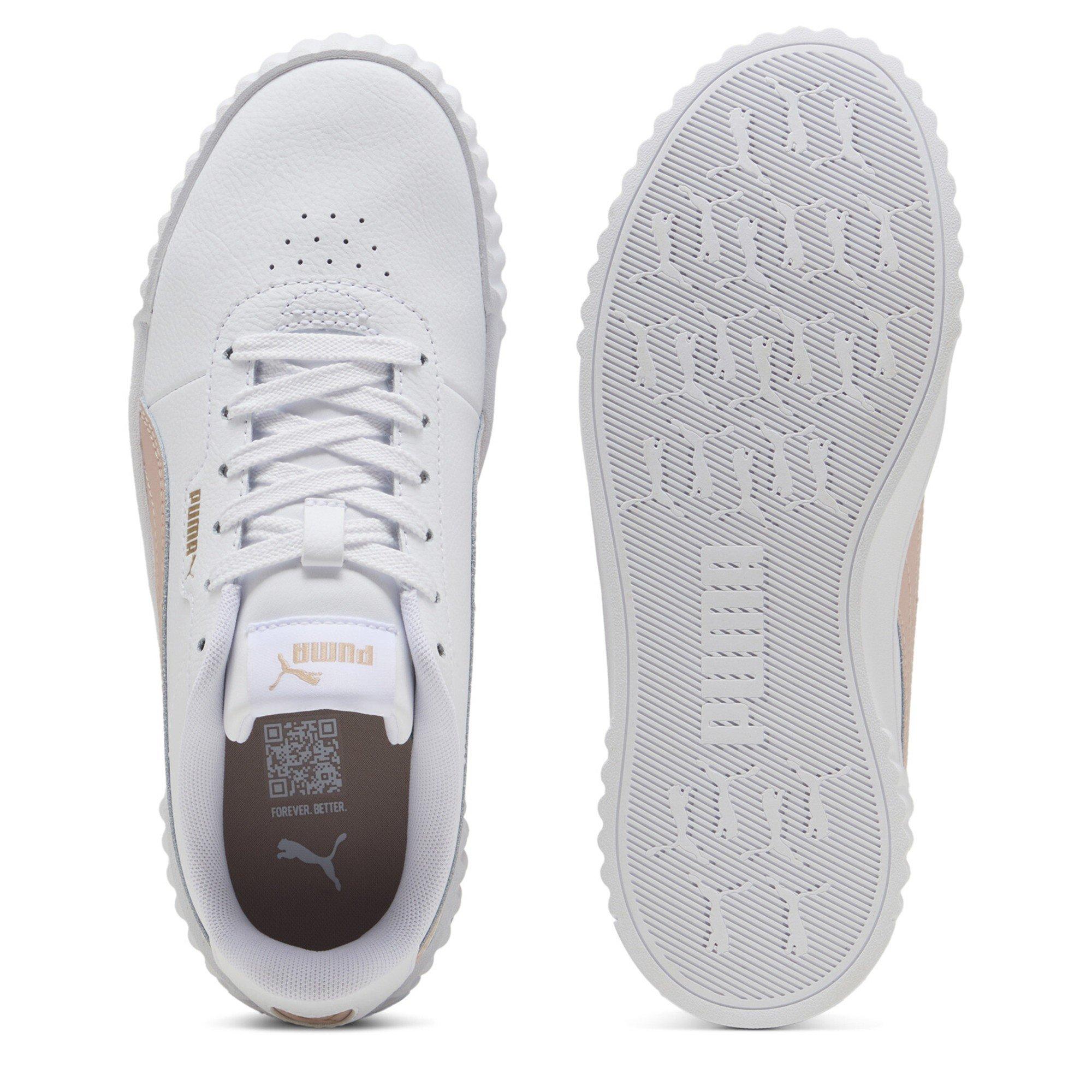 White/Gold - Puma - Puma Carina 3.0 Womens Shoes - 3