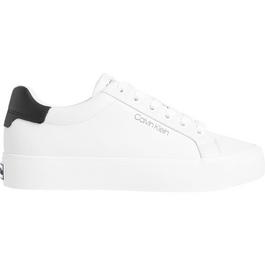 Calvin Klein Leather Lace Up Trainers