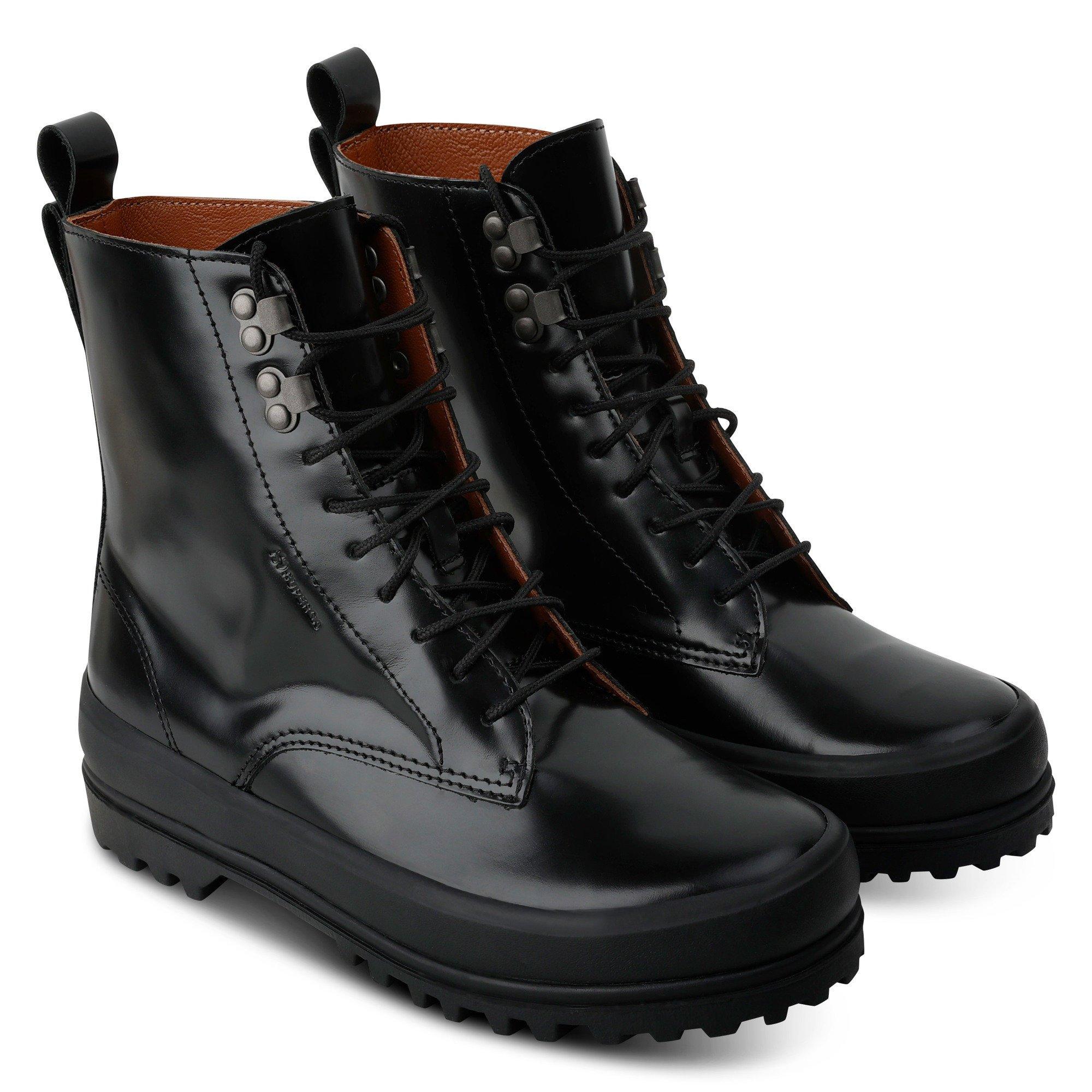 Totaal Zwart - Superga - Women's High-Top Trainers - 2