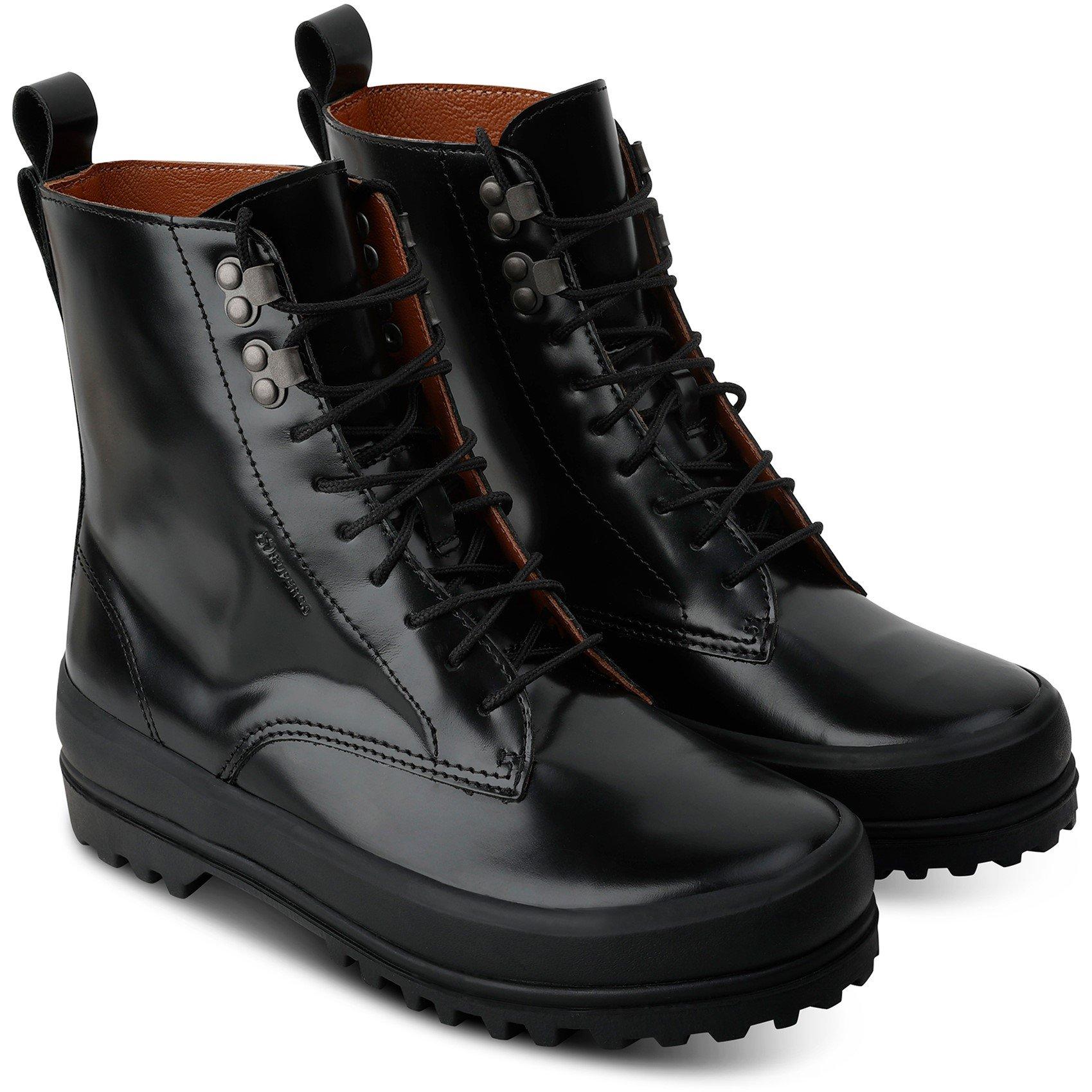 Totaal Zwart - Superga - Women's High-Top Trainers - 3