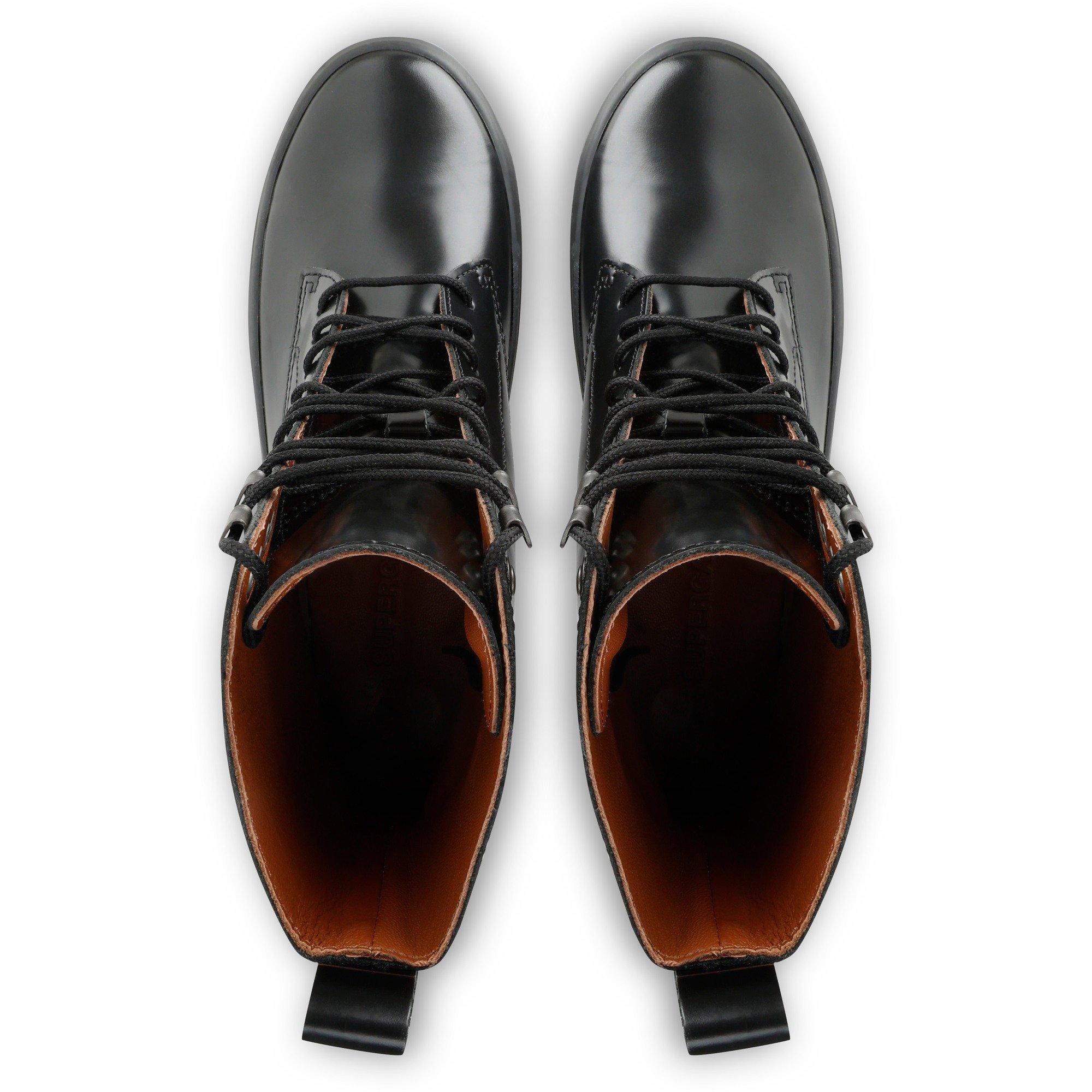 Totaal Zwart - Superga - Women's High-Top Trainers - 4