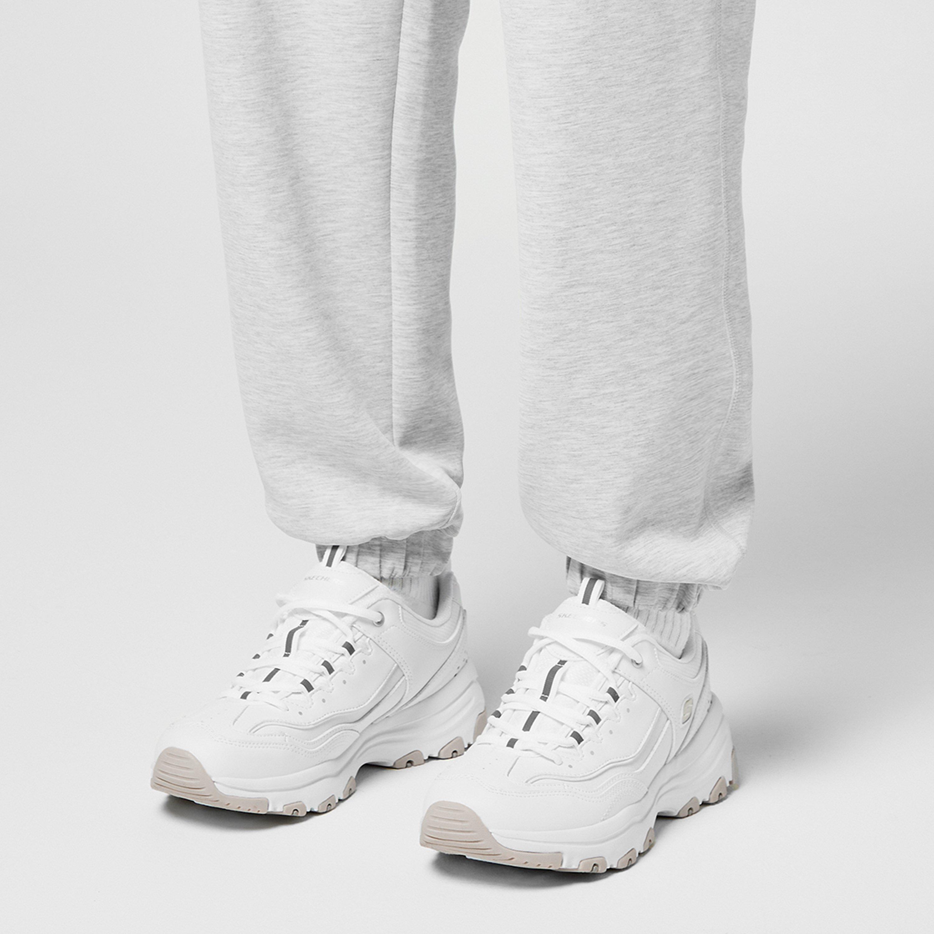 Blanc - Skechers - DLite Trainers Ladies - 3