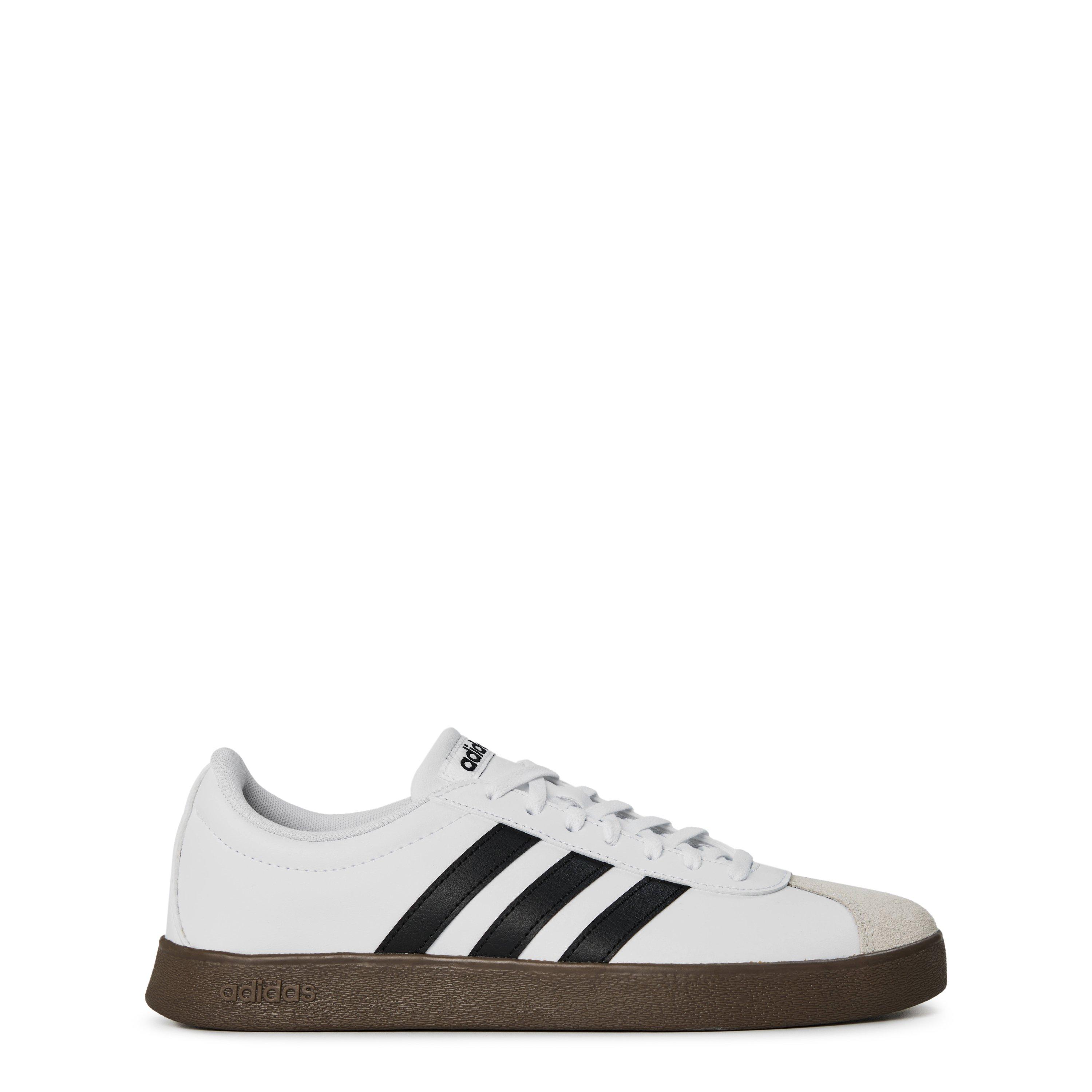 Wht/Blk/Gum - adidas - VL Court Base Womens Shoes - 1