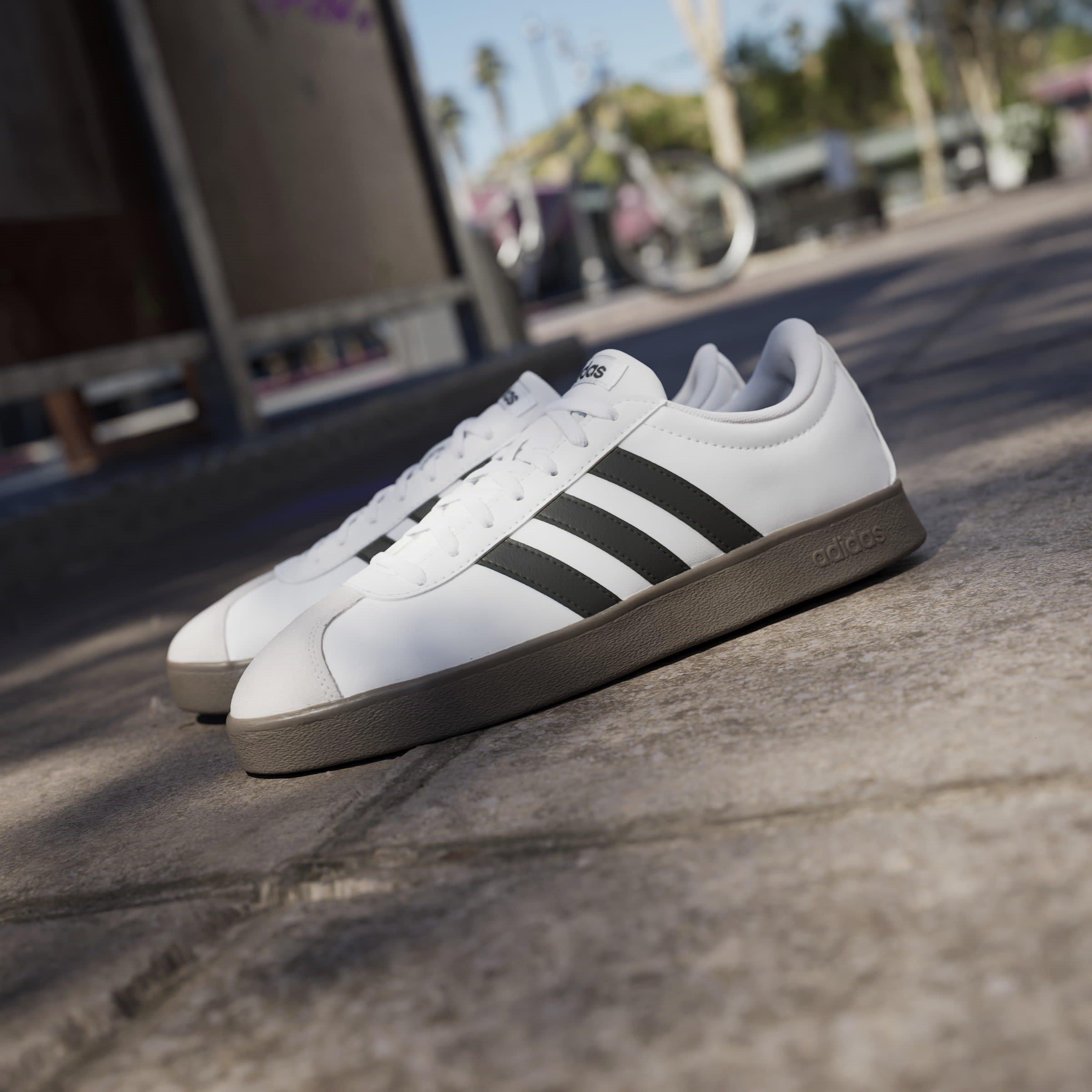 Wht/Blk/Kaugummi - adidas - VL Court Base Womens Shoes - 14