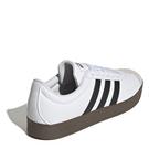 Blanc/Noir/Gomme - adidas - tonal-logo slide sandals - 4