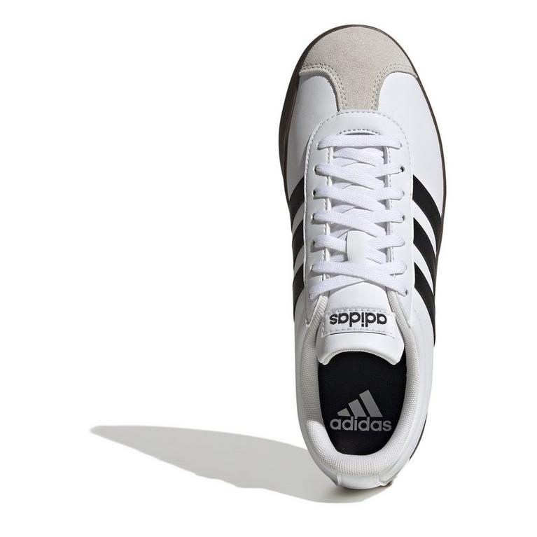 Blanc/Noir/Gomme - adidas - tonal-logo slide sandals - 5