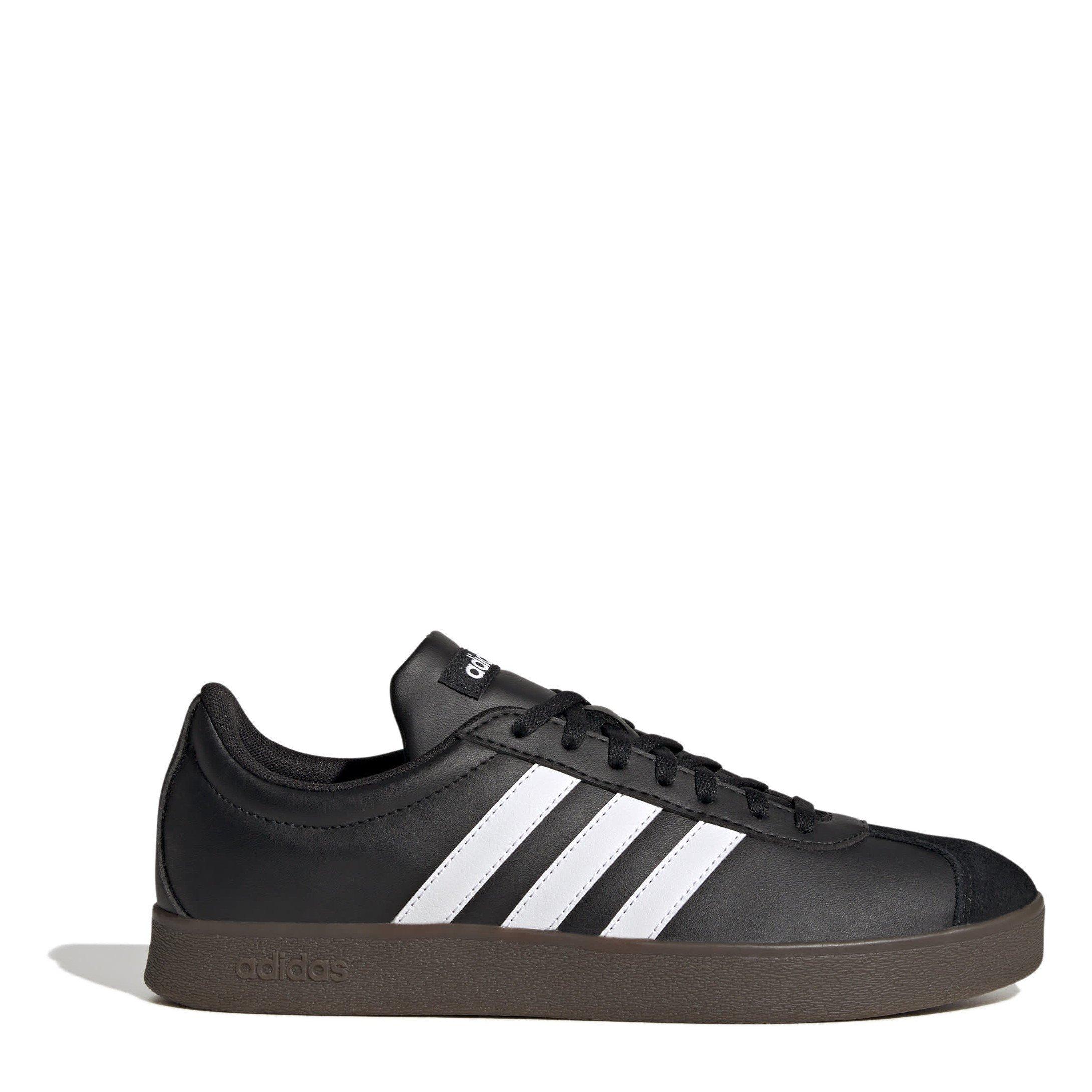 Adidas Women's Vl Court Base Shoes - Blk/Wht/Gum - 4 (36.7)