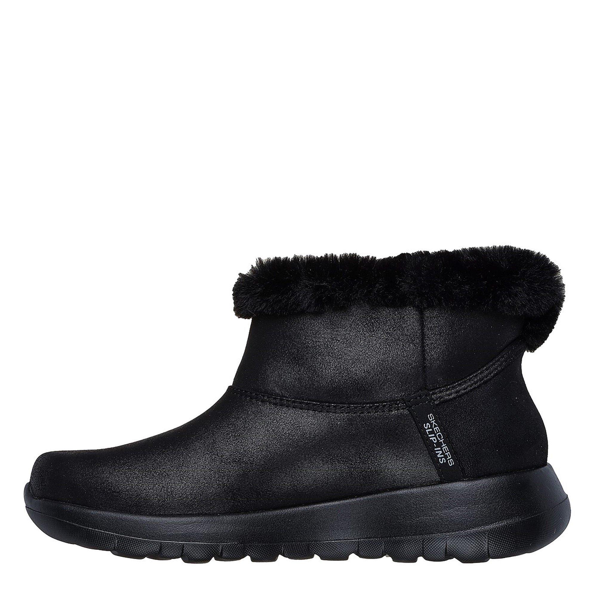 Black - Skechers - Go Joy Cozy Dream Slip-On Trainers - 2