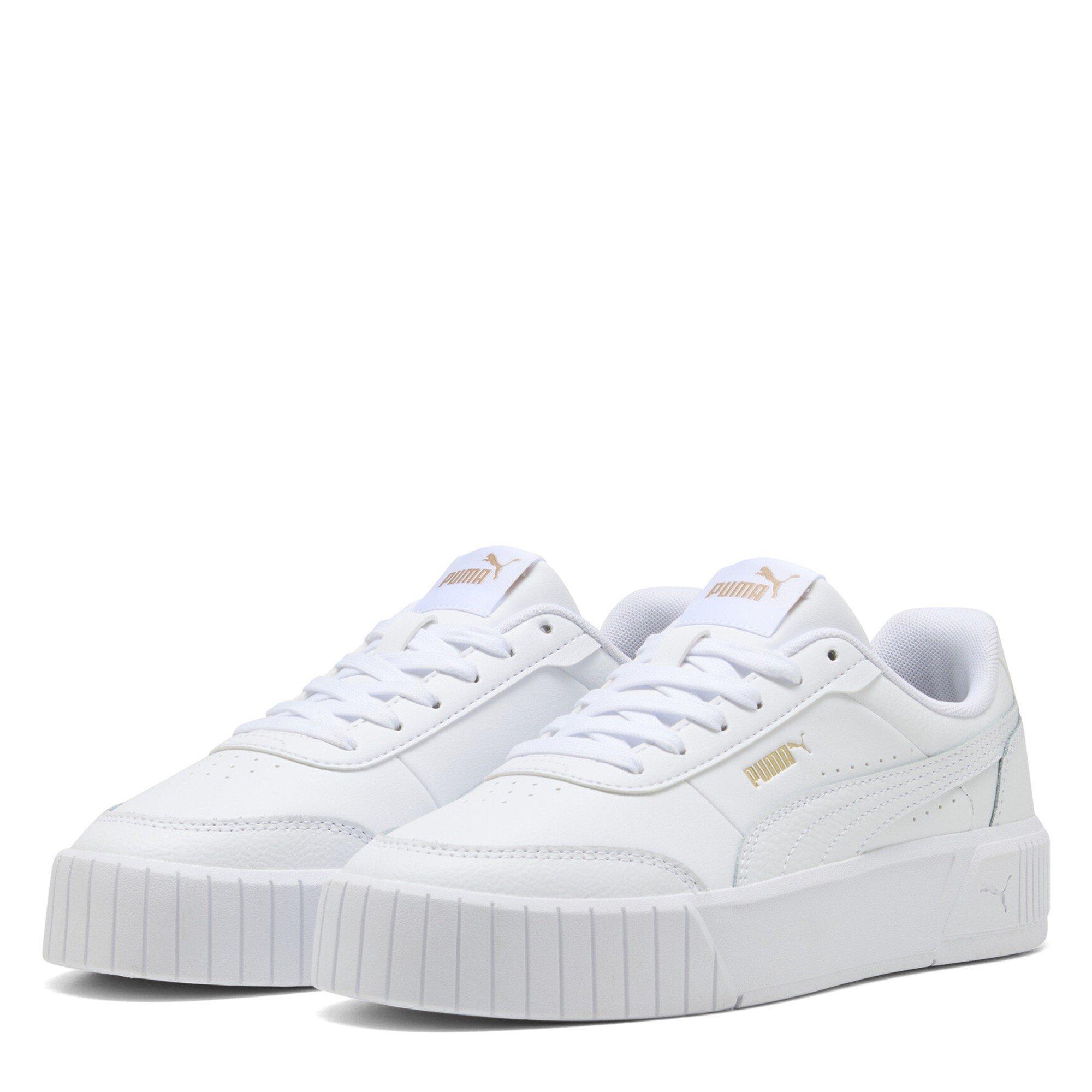 Puma Women's Carina Mia Classic Low-Top Trainers - White-Gold - 4 (37)
