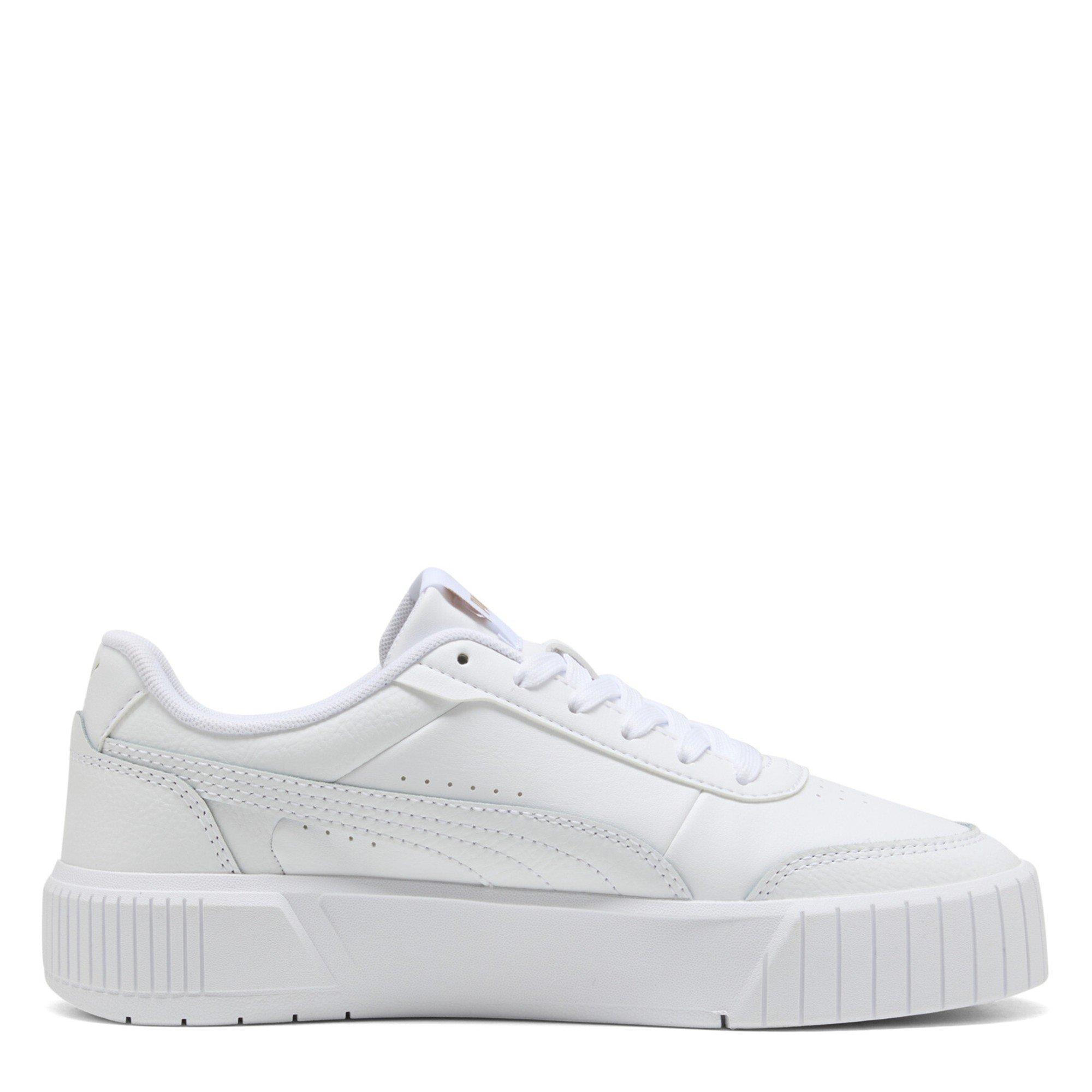 White-Gold - Puma - Women's Carina Mia Classic Low-Top Trainers - 4