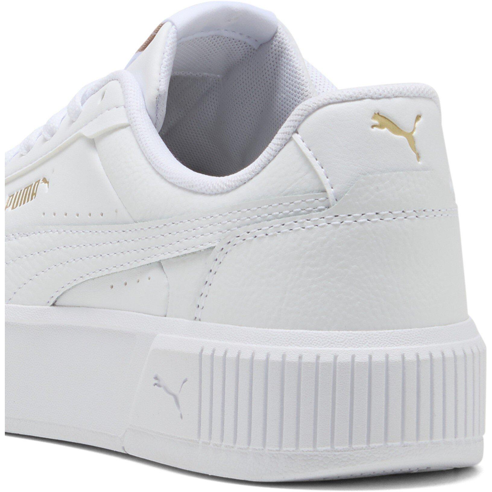 White-Gold - Puma - Women's Carina Mia Classic Low-Top Trainers - 5