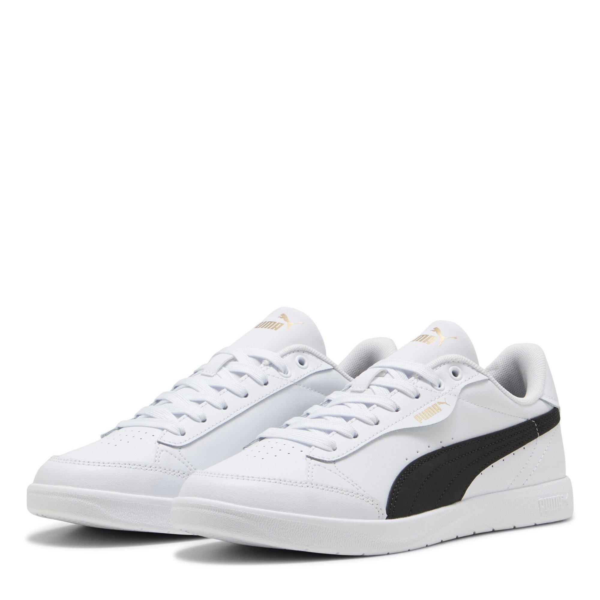 White-Blk-Gold - Puma - Women's Vikky Star Casual Low-Top Trainers - 1