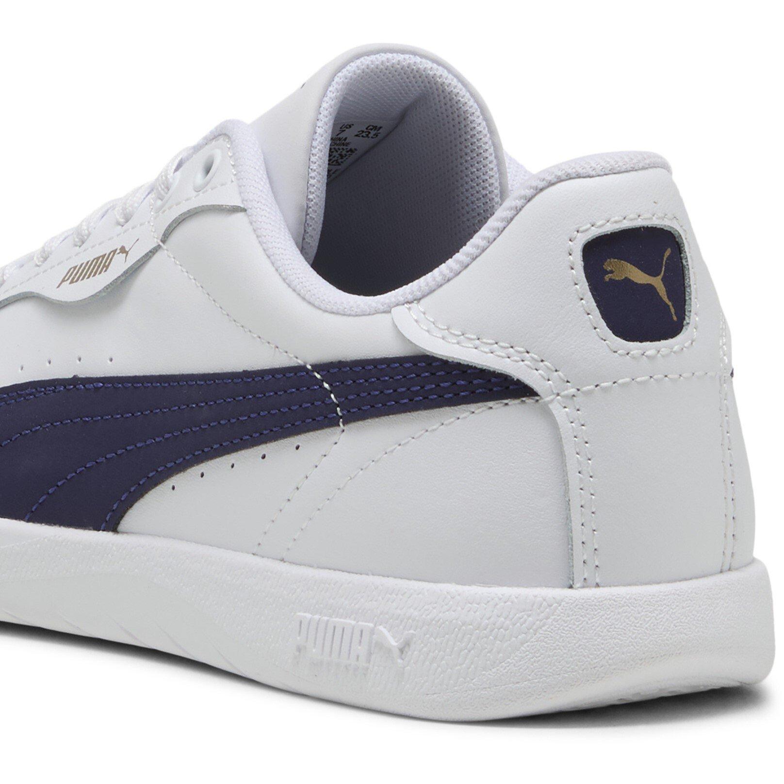 White/Deep Plum - Puma - Women's Vikky Star Casual Low-Top Trainers - 5
