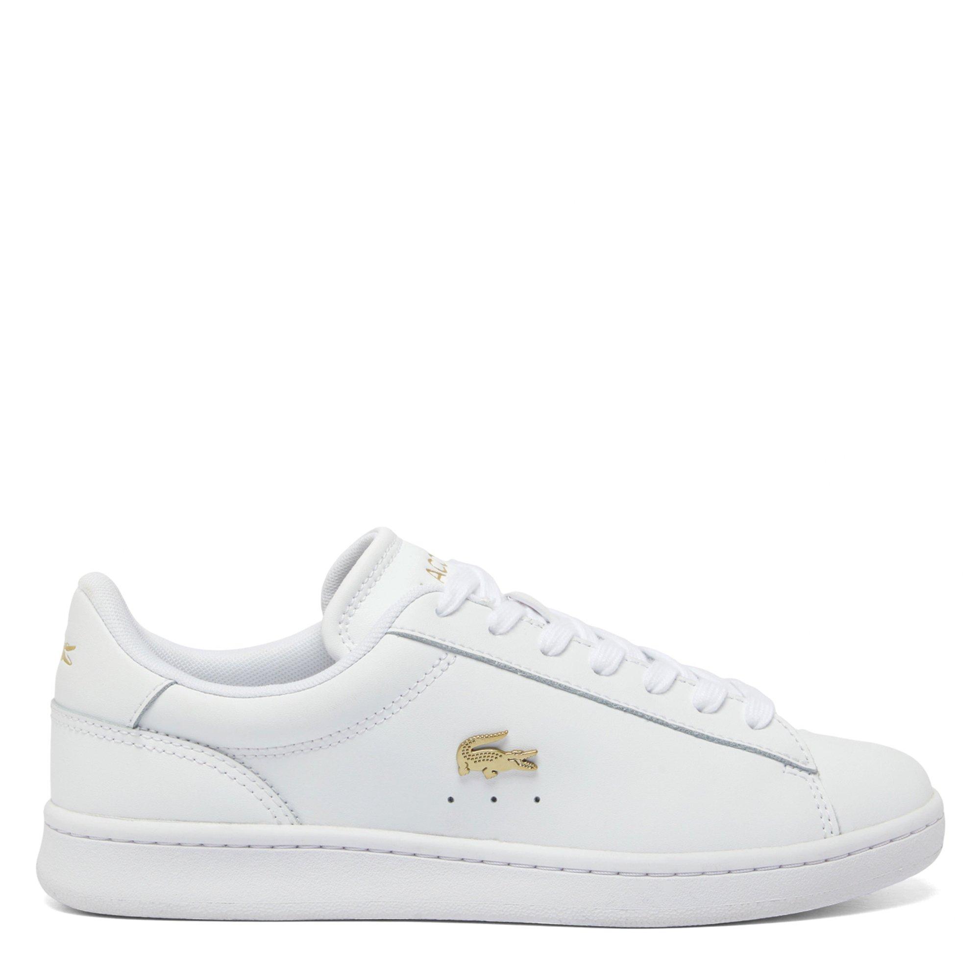 WHT/GLD - Lacoste - Womens Carnaby Set Leather Shoes - 1
