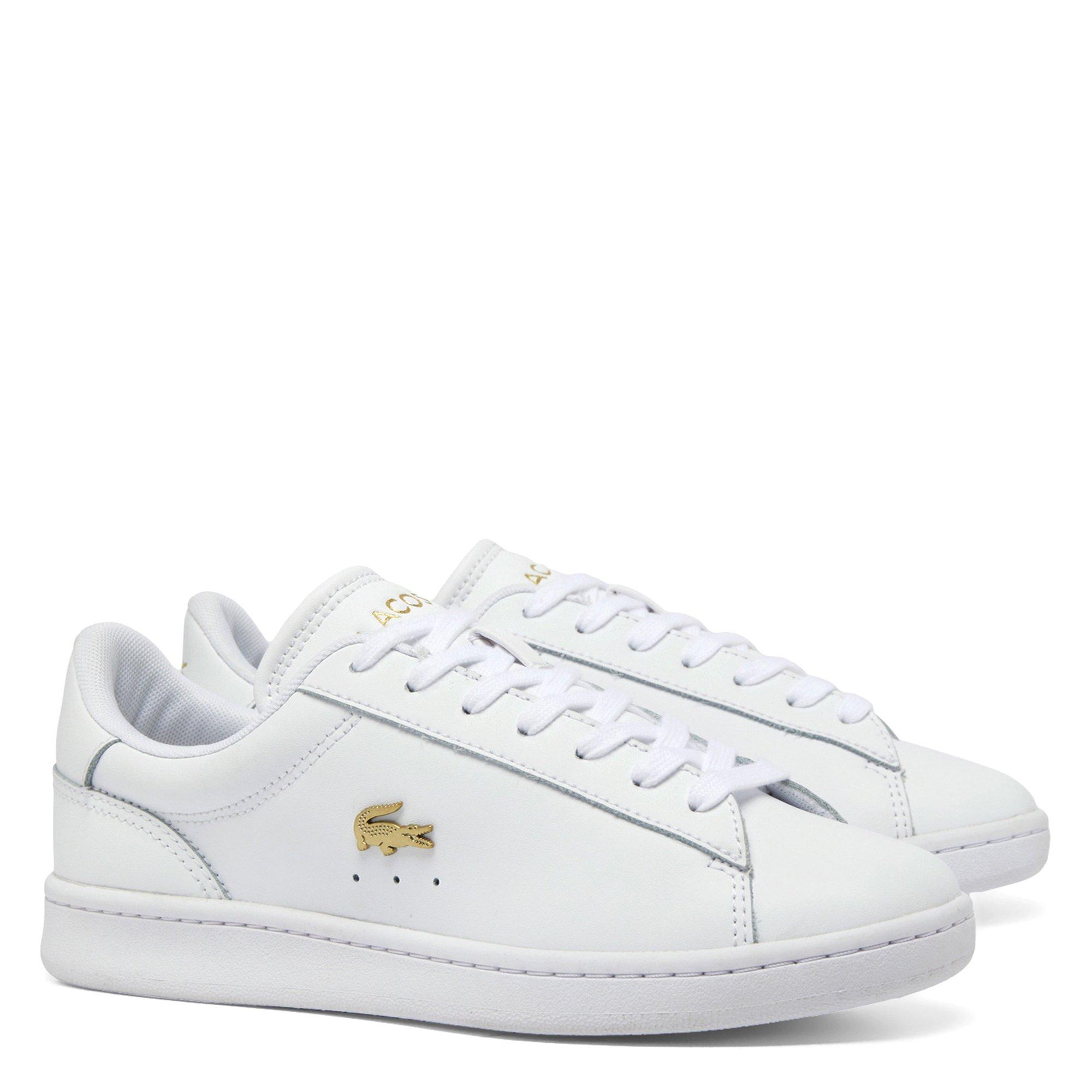 WHT/GLD - Lacoste - Womens Carnaby Set Leather Shoes - 2