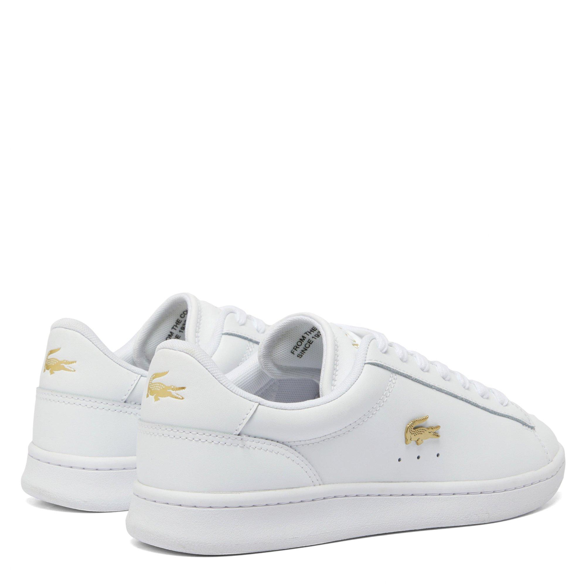 WHT/GLD - Lacoste - Womens Carnaby Set Leather Shoes - 3