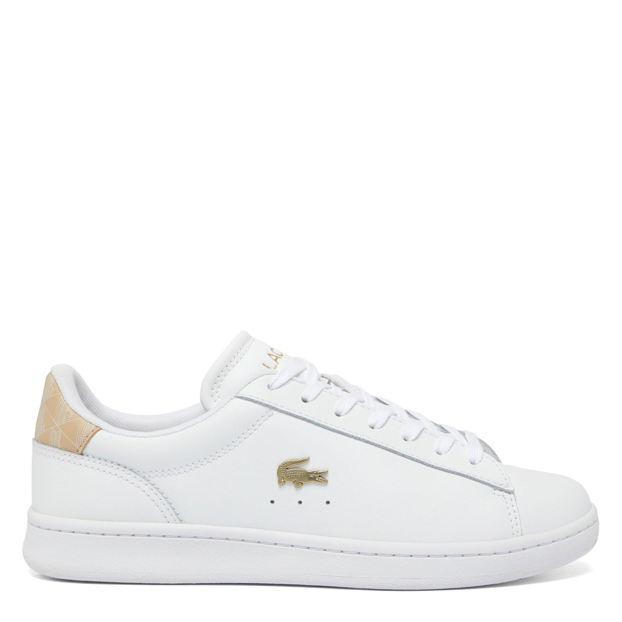 WHT/LT BRW - Lacoste - Carnaby Set Leather Womens Shoes - 1