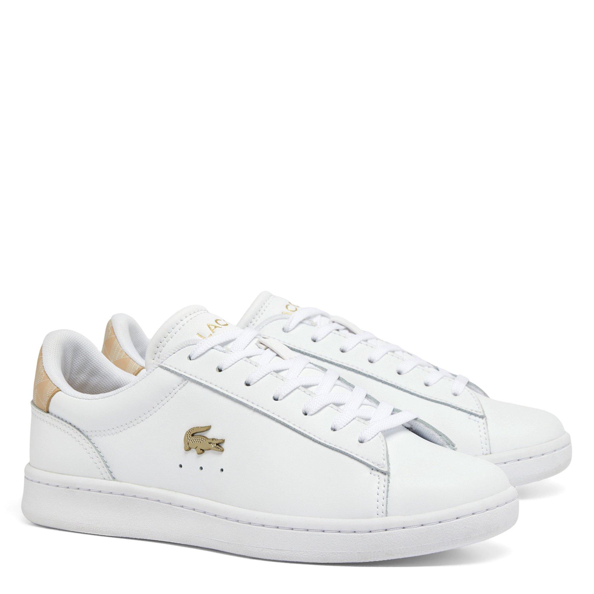 WHT/LT BRW - Lacoste - Carnaby Set Leather Womens Shoes - 2