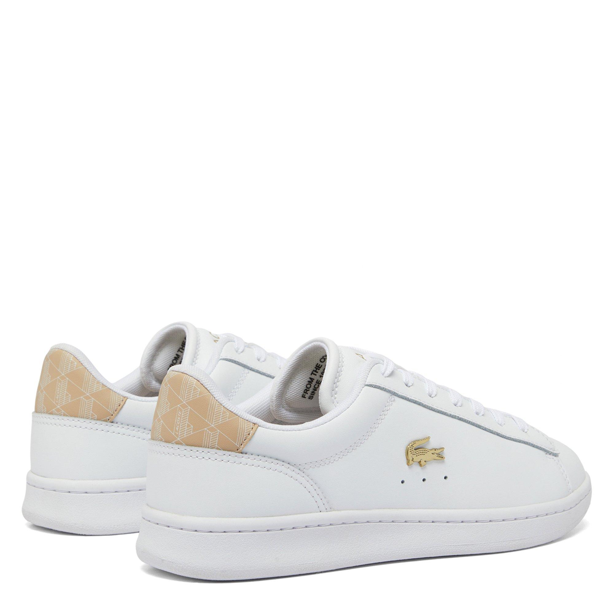 WHT/LT BRW - Lacoste - Carnaby Set Leather Womens Shoes - 3