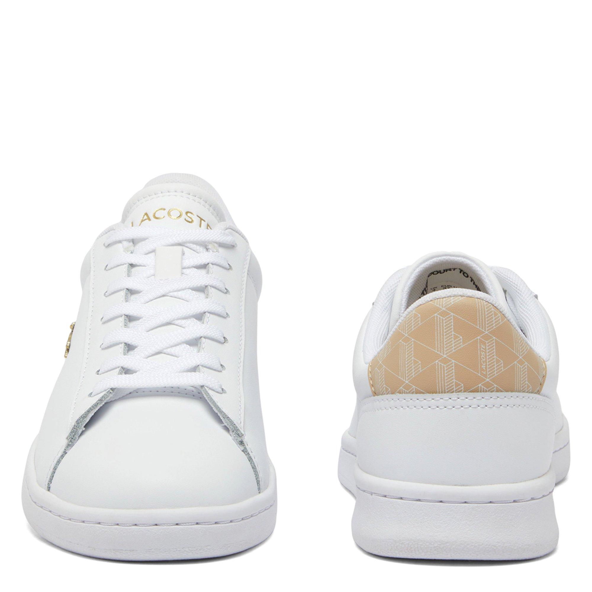 WHT/LT BRW - Lacoste - Carnaby Set Leather Womens Shoes - 4