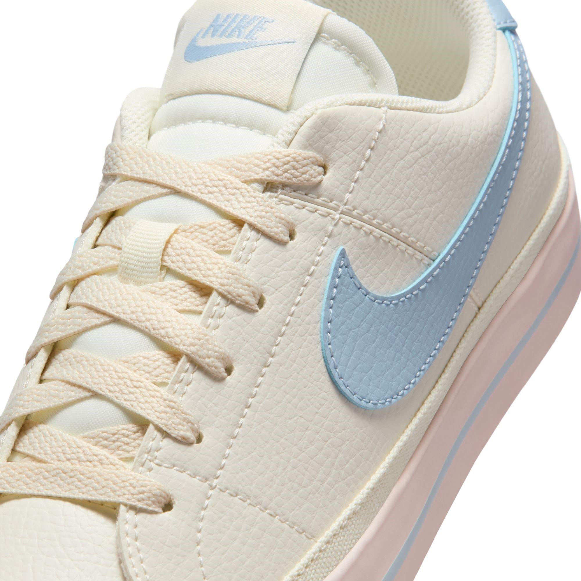 Ivory/Blue-Red - Nike - Court Legacy Next Nature Womens Sneakers - 7