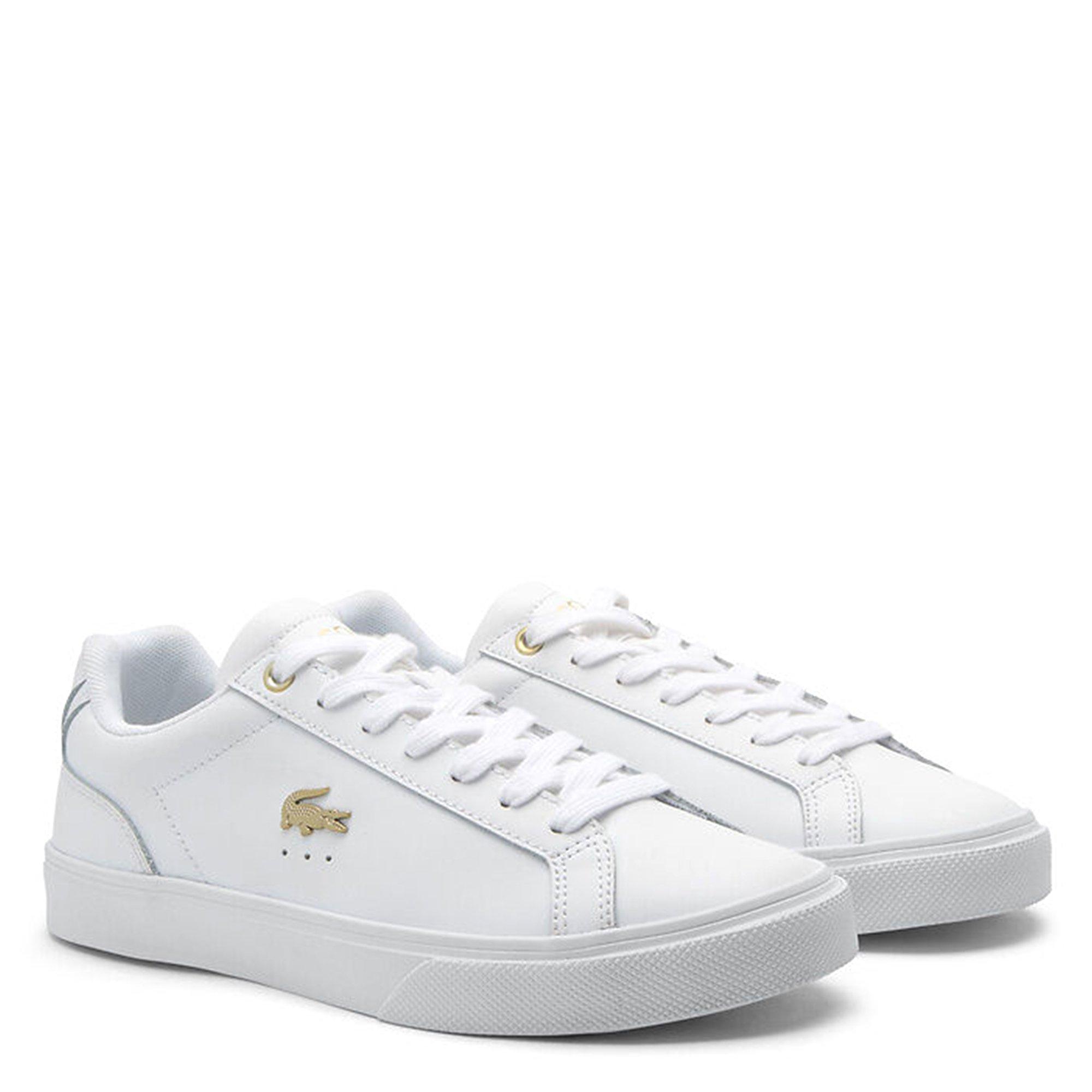 WHT/GLD - Lacoste - Lebron Pro Womens Shoes - 2