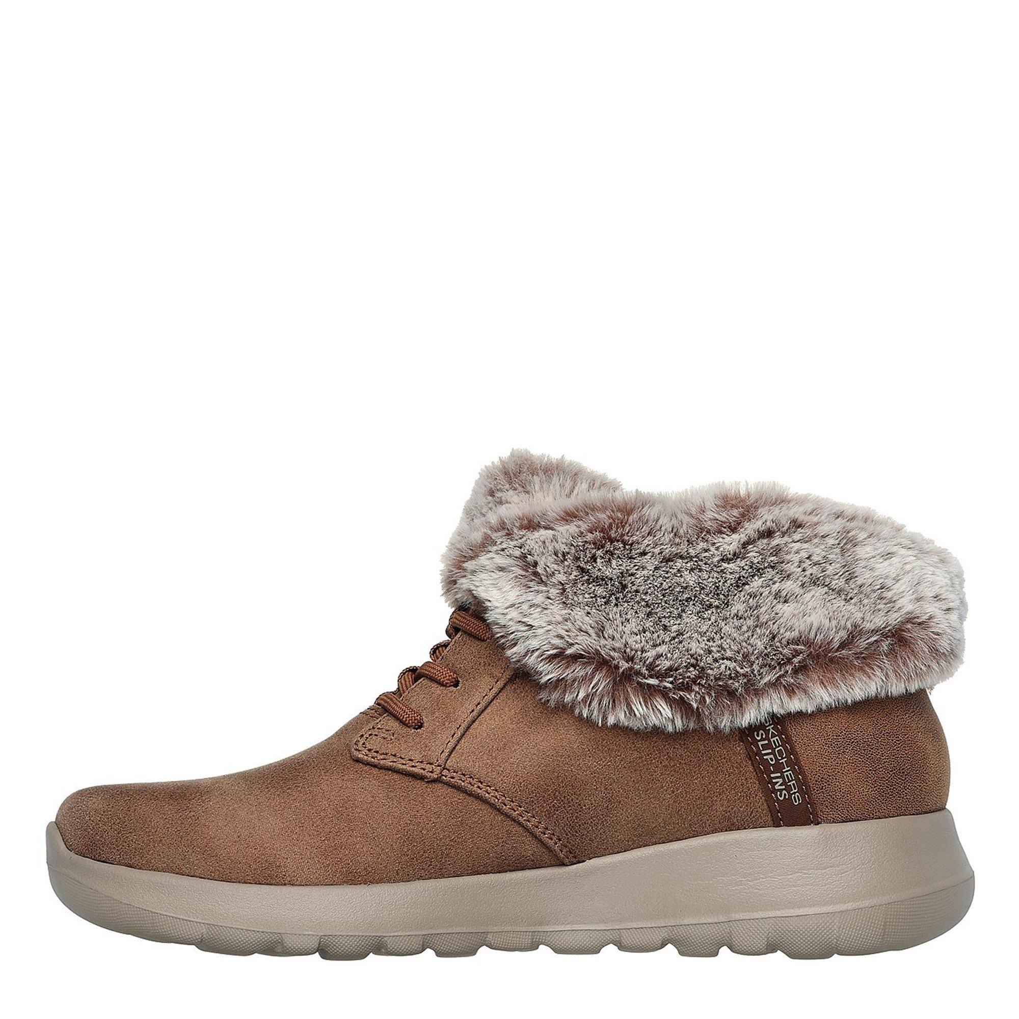 Kastanie - Skechers - Go Joy Cozy Charm Slip-On Trainers - 2