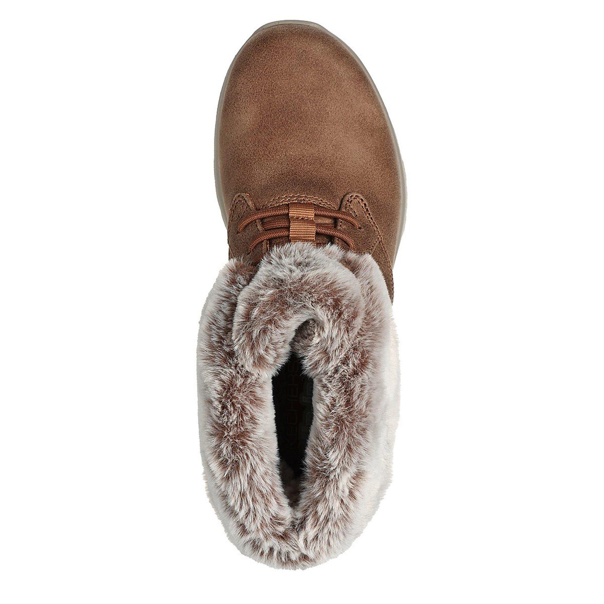 Kastanie - Skechers - Go Joy Cozy Charm Slip-On Trainers - 4