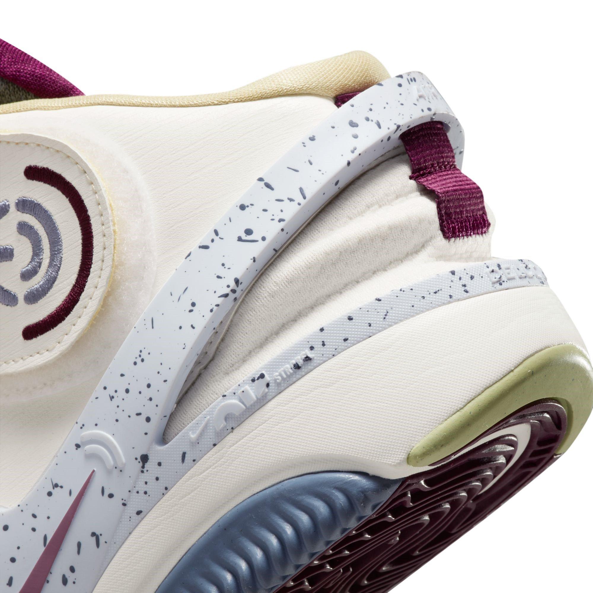 Grey/Sangria - Nike - Air Deldon Easy On/Off Basketball Shoes - 8