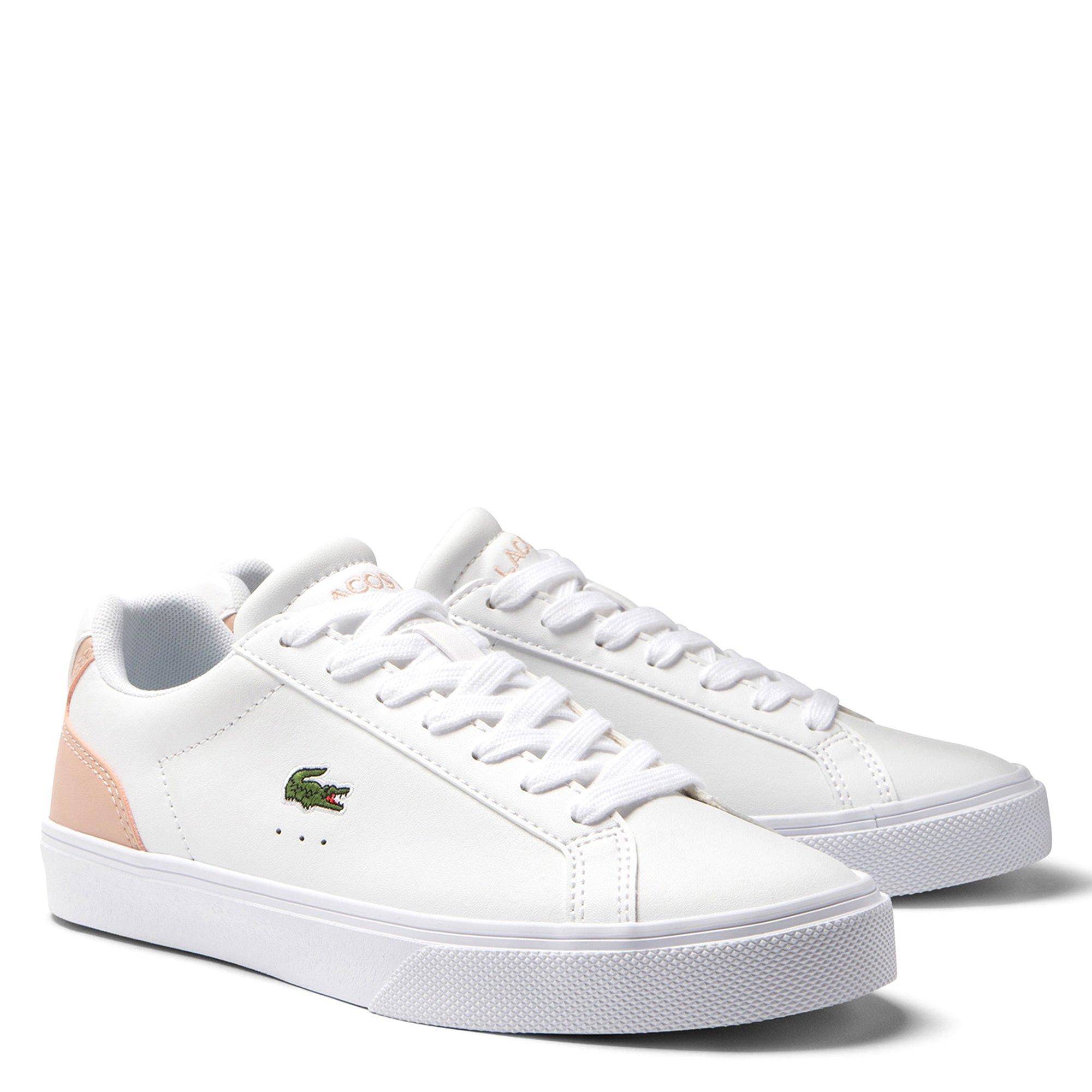WHT/LT PNK - Lacoste - Lerond Pro Leather Womens Shoes - 2