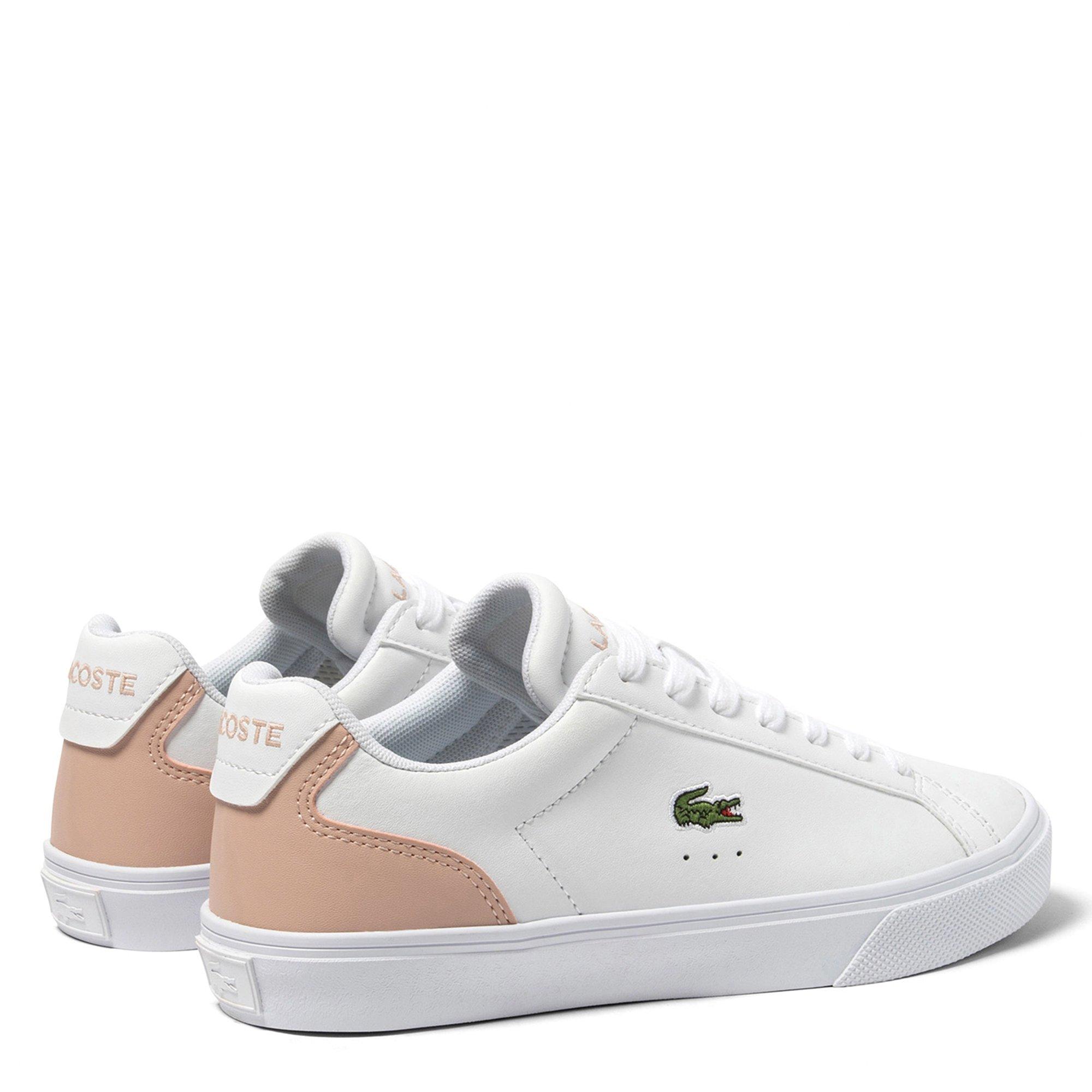 WHT/LT PNK - Lacoste - Lerond Pro Leather Womens Shoes - 3