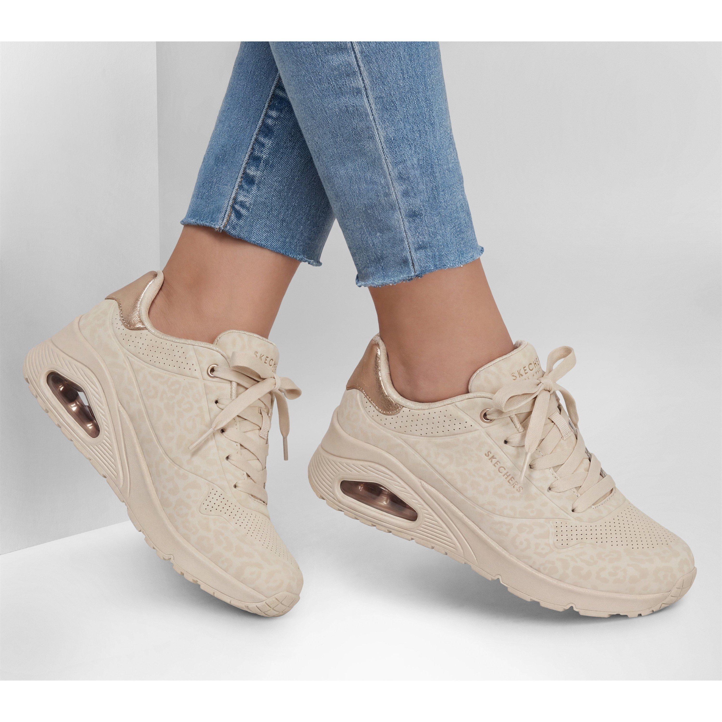 Off White - Skechers - Women's Casual Low-Top Trainers - 3