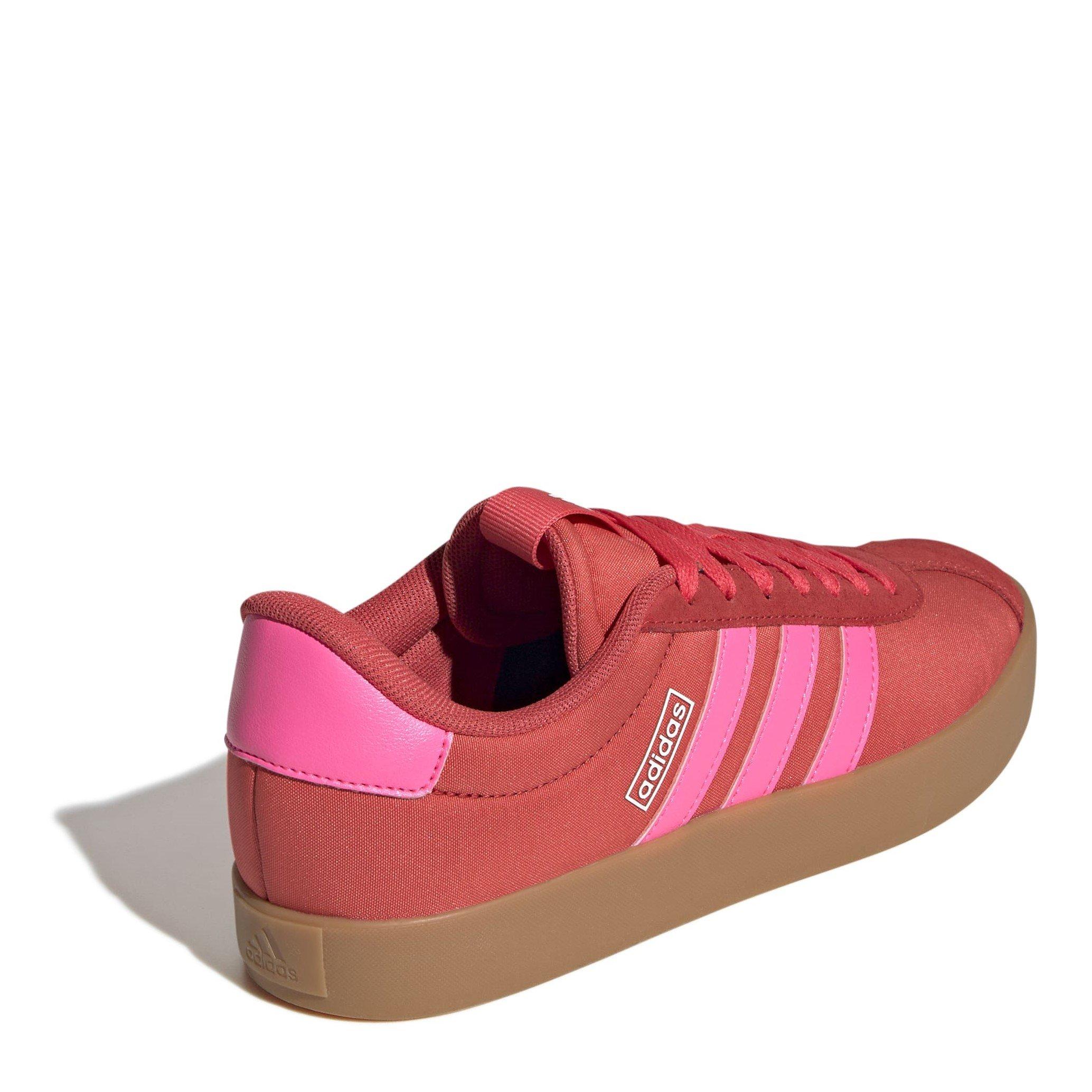 Red/Pnk/Whte - adidas - VL Court 3.0 Shoes Womens - 4