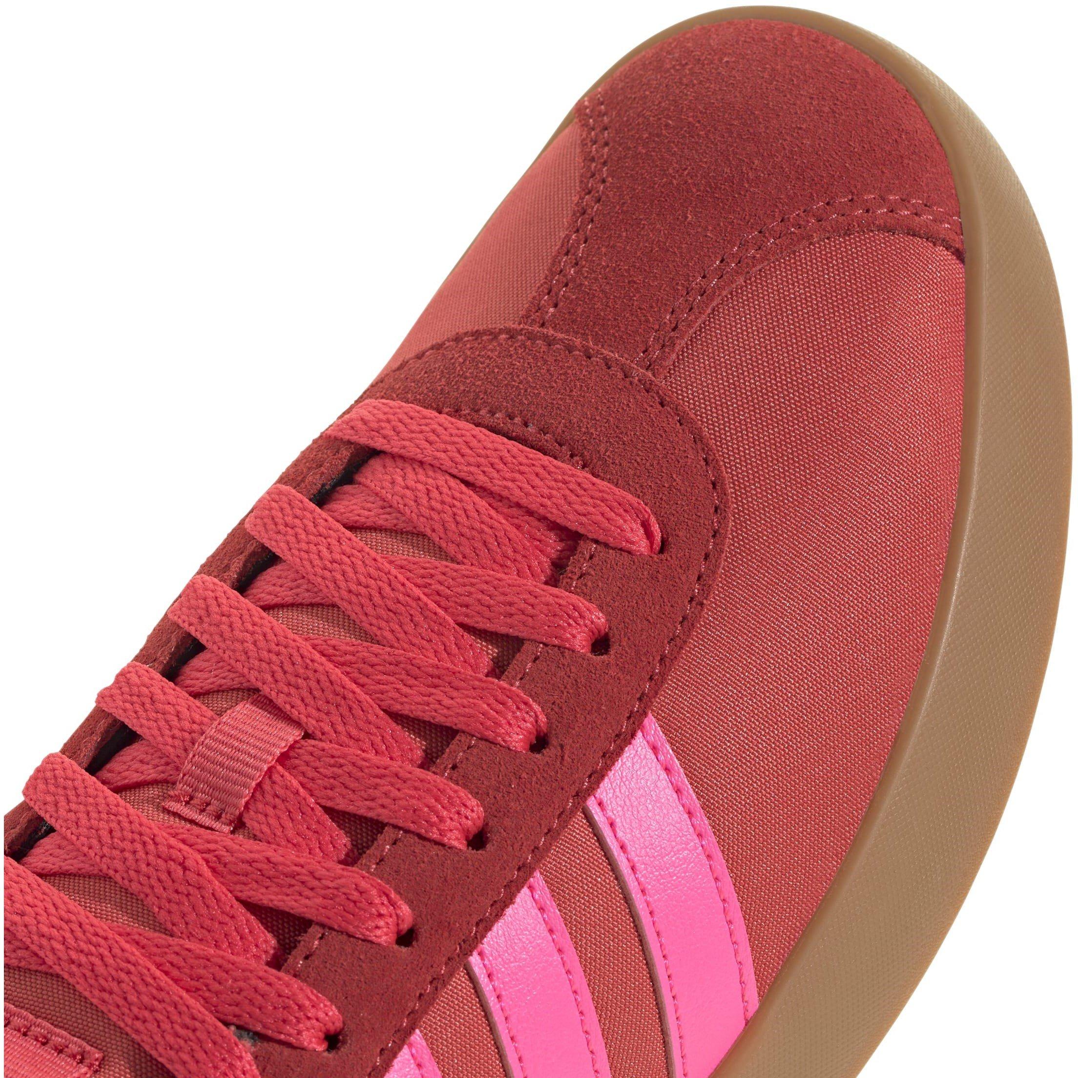 Red/Pnk/Whte - adidas - VL Court 3.0 Shoes Womens - 8