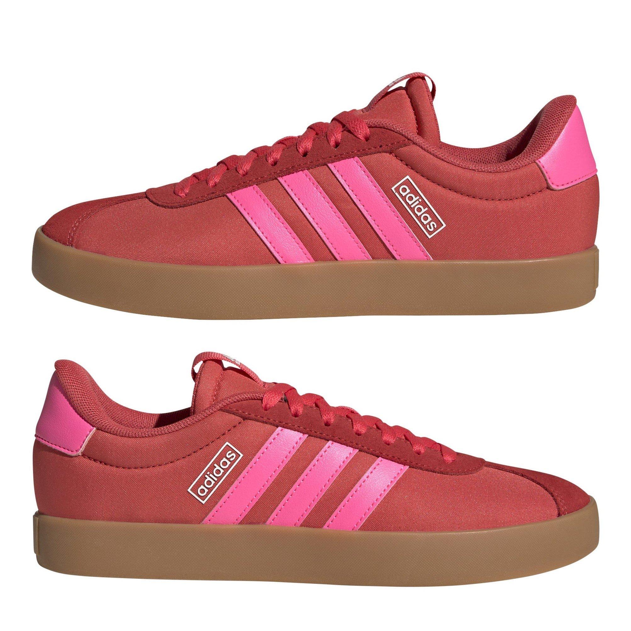Red/Pnk/Whte - adidas - VL Court 3.0 Shoes Womens - 9